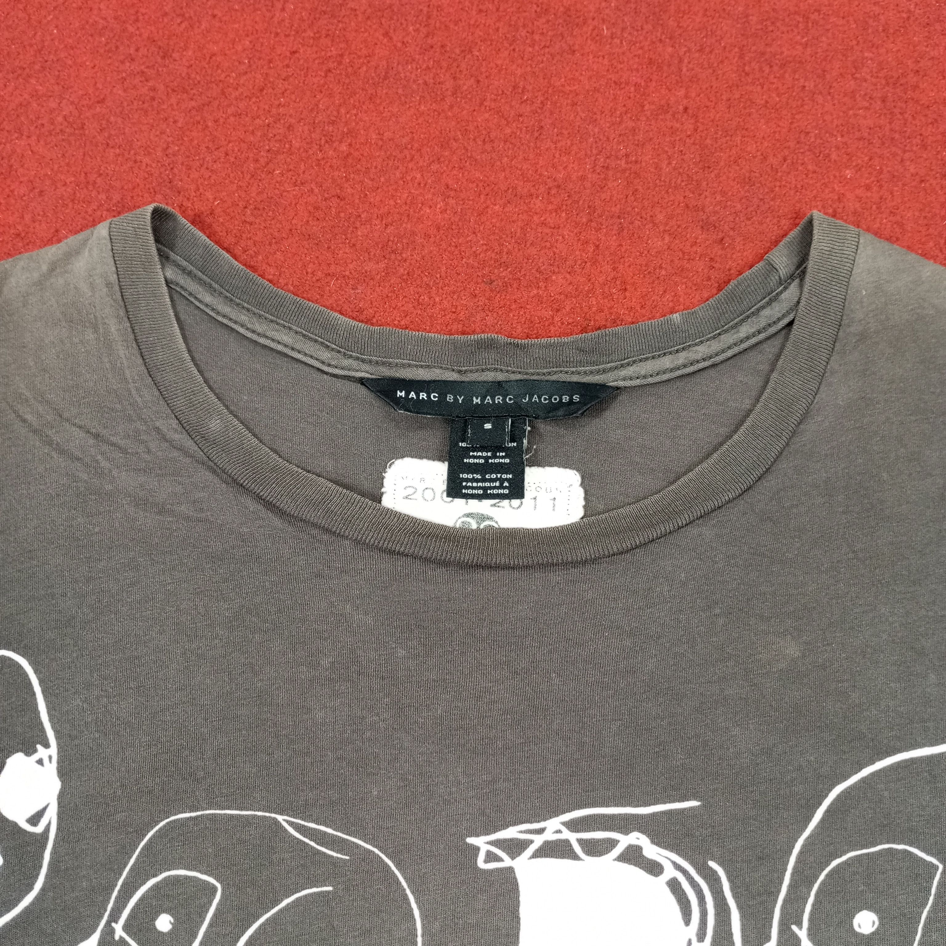 Marc by Marc Jacobs × Vintage Marc By Marc Jacobs Skulls Art Design Style Tshirt Size US M / EU 48-50 / 2 - 7 Thumbnail