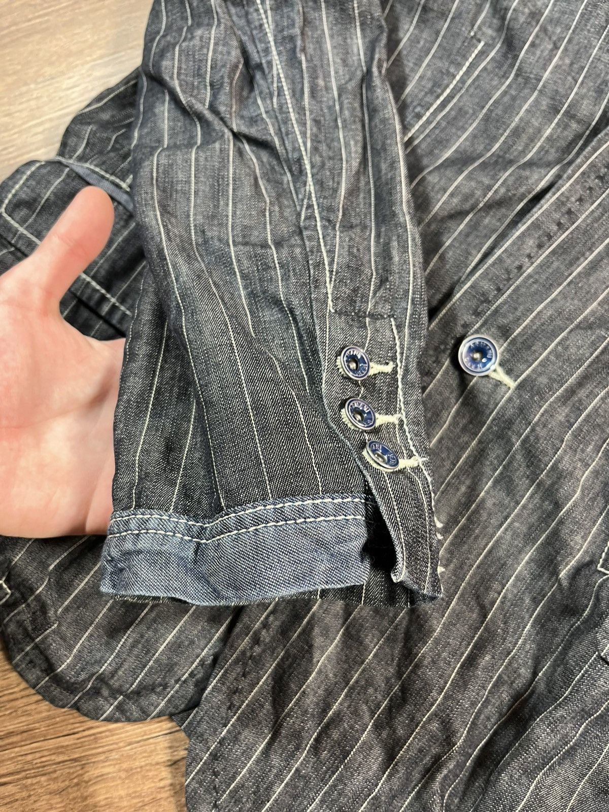 Armani Vintage Armani Jeans Indigo Jacket 90s Size US XXL / EU 58 / 5 - 12 Thumbnail