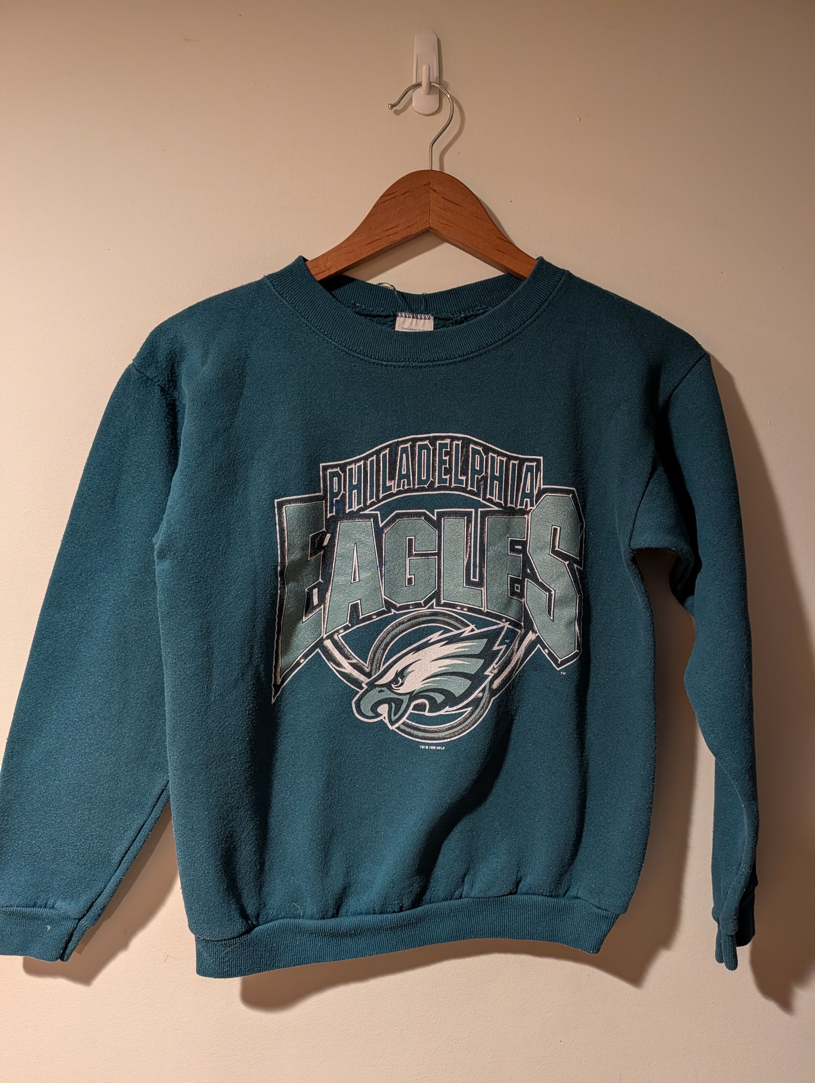 NFL Vintage 1996 Philadelphia Eagles Sweatshirt Crewneck YOUTH Size US L / EU 52-54 / 3 - 1 Thumbnail