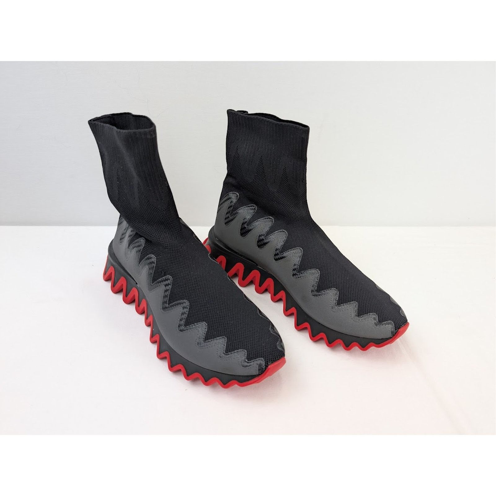 Christian Louboutin o1rshd1 Sharky Sock Sneakers in Black Size US 10.5 / EU 43-44 - 5 Thumbnail