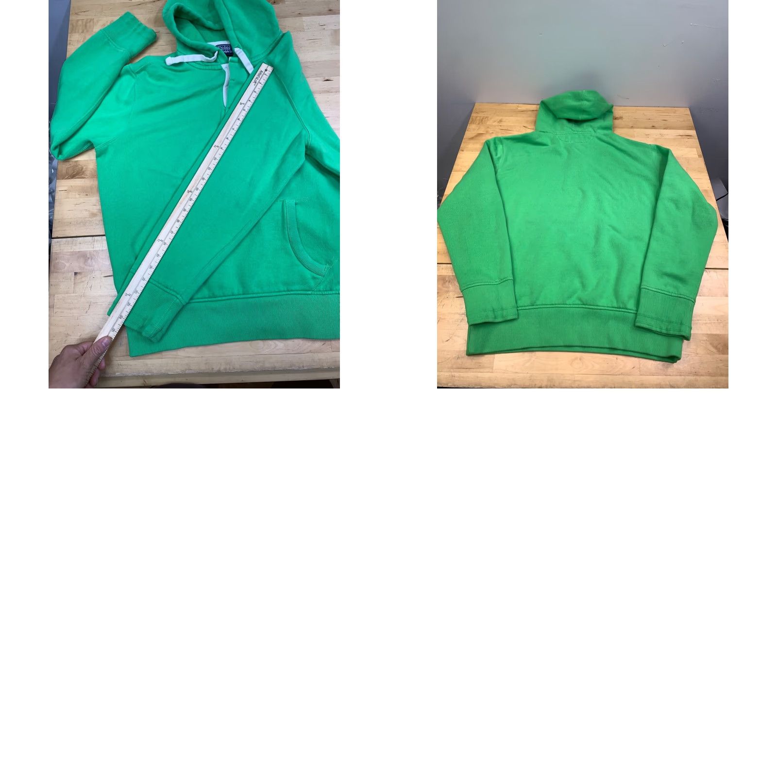 Polo Ralph Lauren VINTAGE Polo Ralph Lauren Hoodie Men L Green Pullover Hooded 90s Classic Preppy Knit Fleece Polo Ralph Lauren Pullover Shirt Size US L / EU 52-54 / 3 - 8 Thumbnail