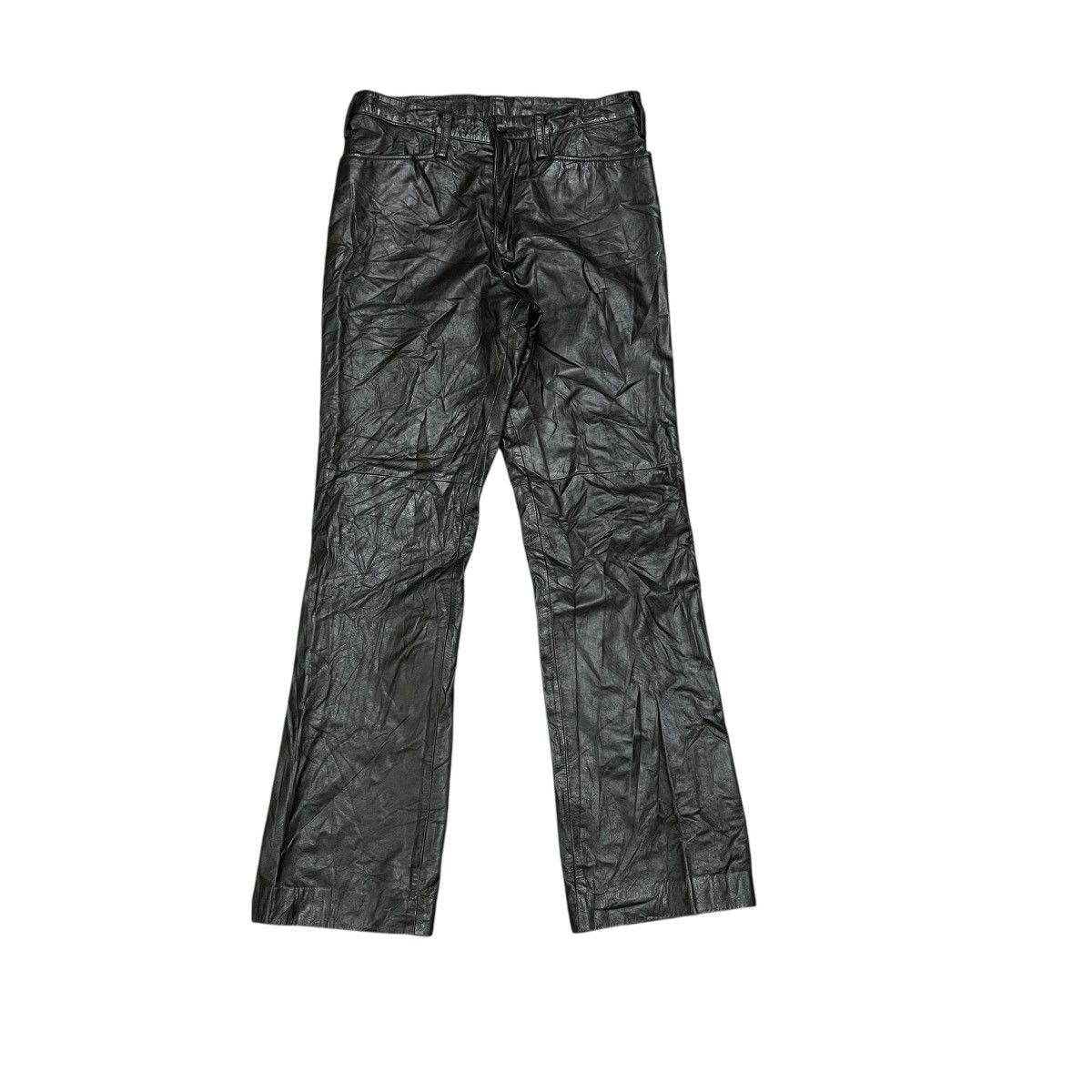 JUN MEN Vintage 90s Jun Men Genuine Cowhide Leather Pants, Size L Size US 30 / EU 46 - 1 Thumbnail