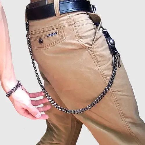 Other Unisex Skull Charm Gothic Wallet Keychain Size ONE SIZE - 2 Thumbnail