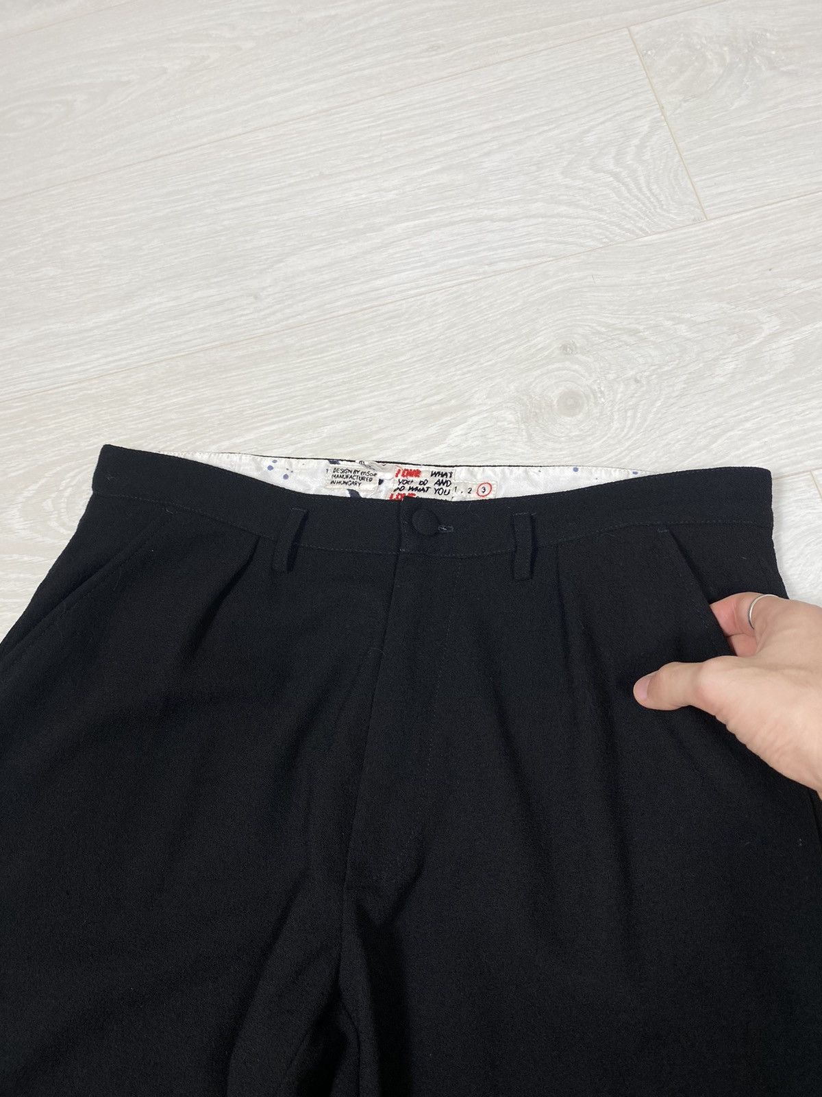 Designer En Soie Pants Wool Size 28" / US 6 / IT 42 - 6 Thumbnail