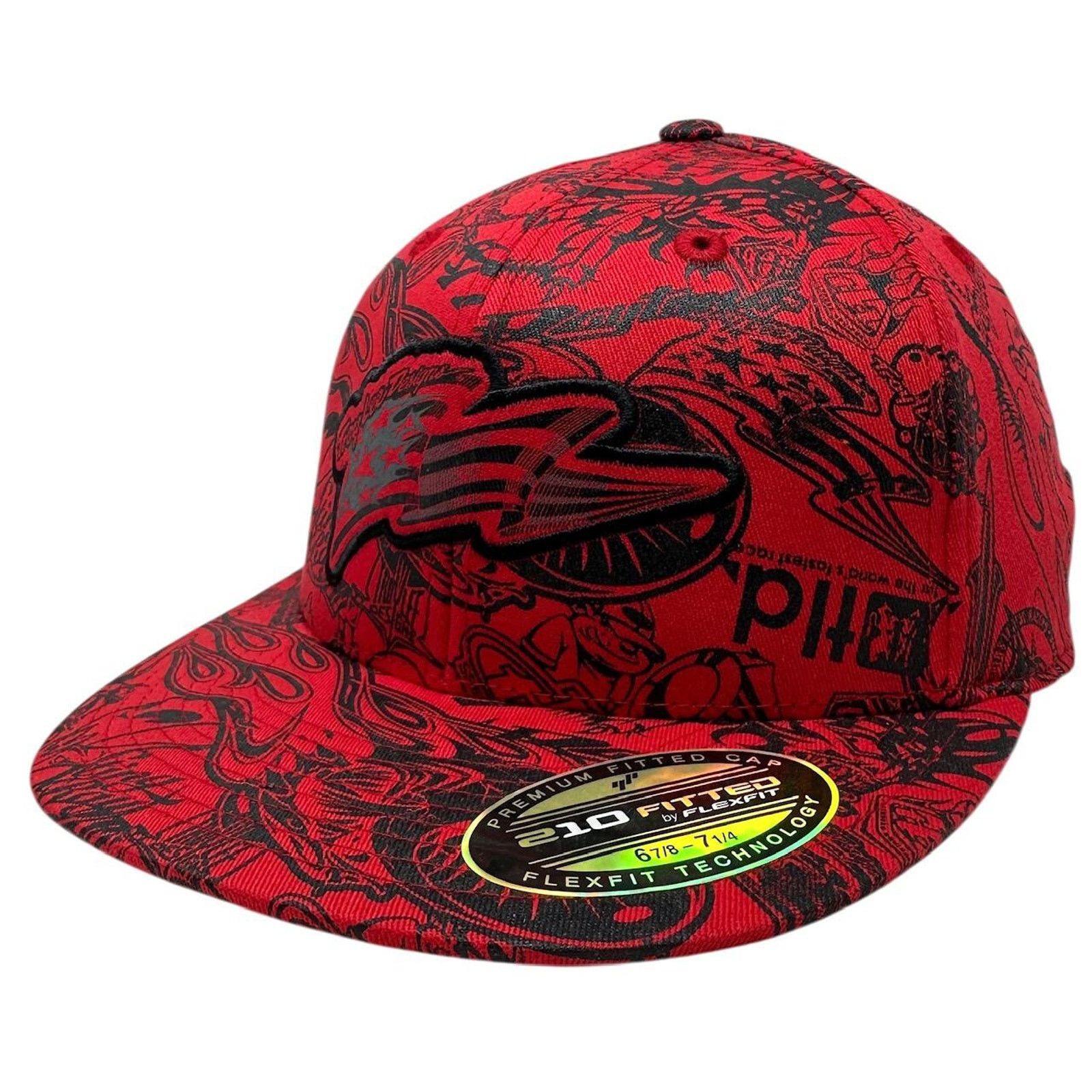 Other Troy Lee Designs Hat All Over History Print 210 Flex Fit Cap Size ONE SIZE - 2 Thumbnail