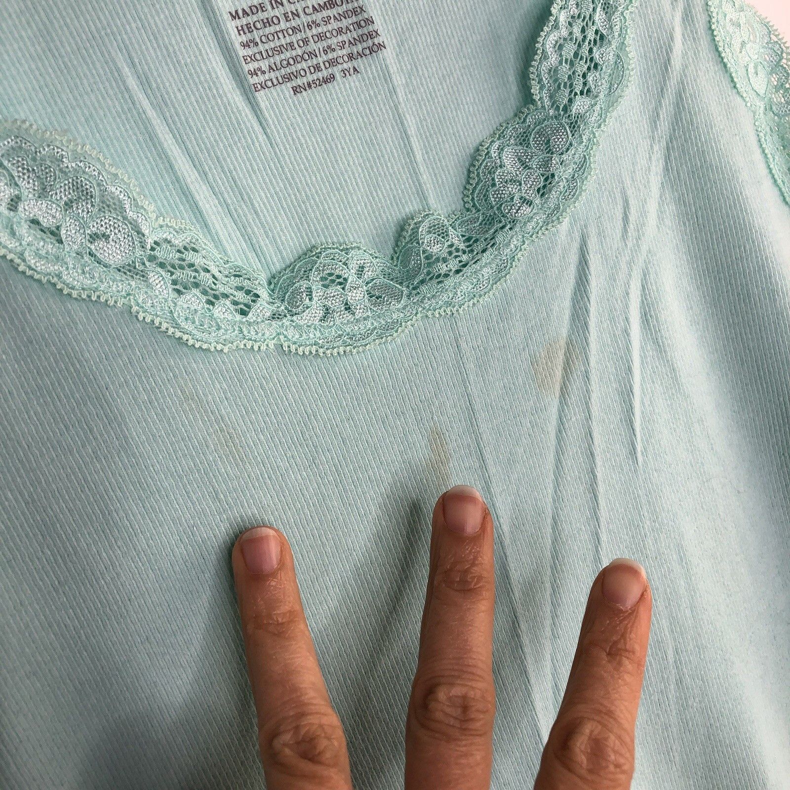 Faded Glory Faded Glory Y2K Teens Girl Tank Top L/G (12-14) Mint Lace Size L / US 10 / IT 46 - 6 Thumbnail