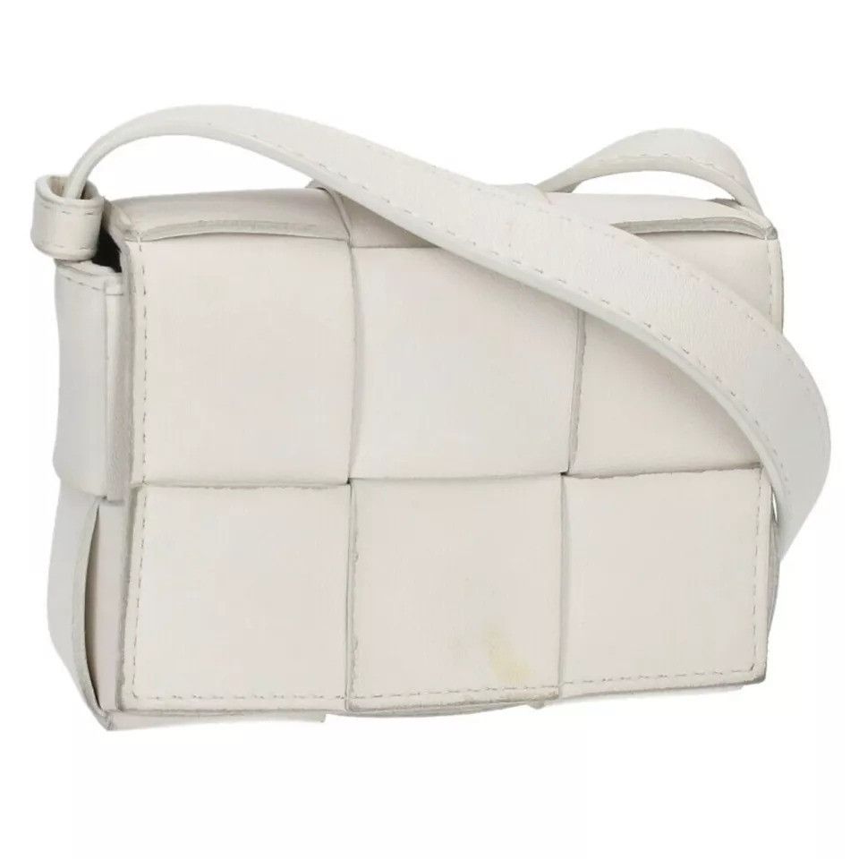 Bottega Veneta o1loc1c0824 Size: OS / Leather Cross-Body Mini Bag in White Size ONE SIZE - 1 Thumbnail