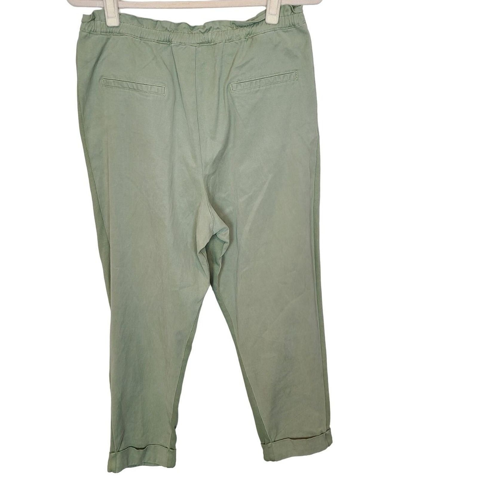 Alice + Olivia Alice + Olivia Womens Liliana Paperbag Pants M Sage Designer Size 30" / US 8 / IT 44 - 9 Thumbnail