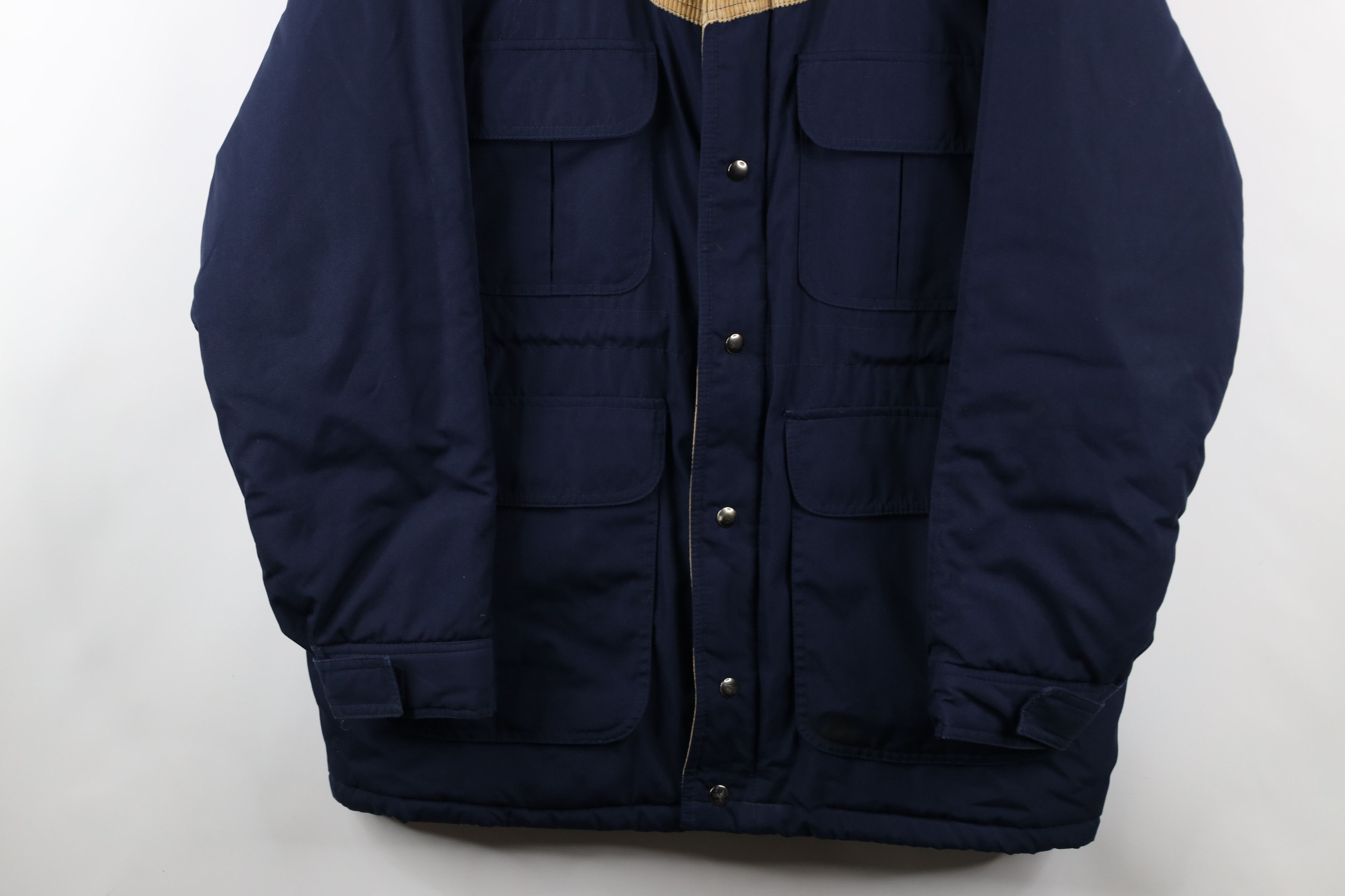 Vintage Vintage 90s Streetwear Western Corduroy Puffer Parka Jacket Size US L / EU 52-54 / 3 - 3 Thumbnail