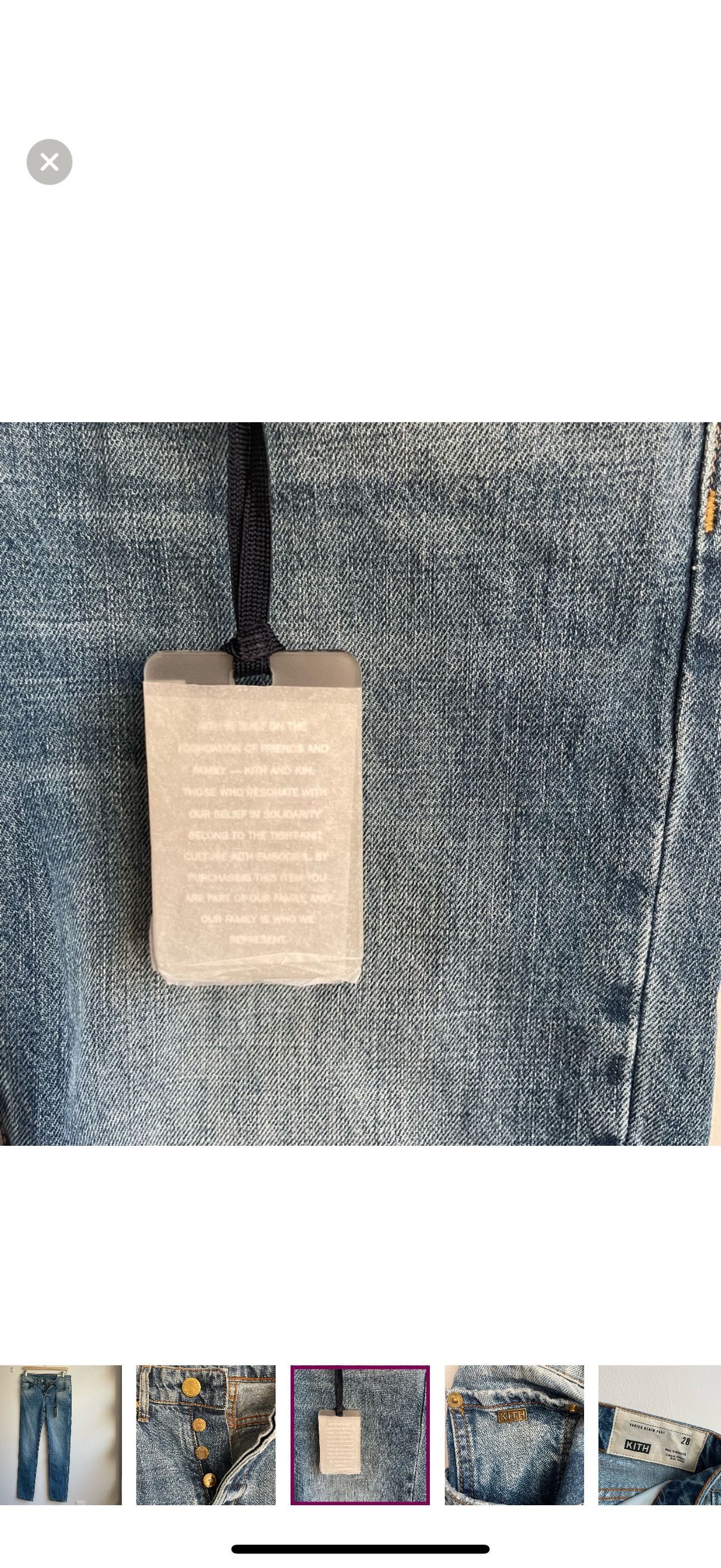 Kith Brand New Women’s Varick Denim Pant Size 28" / US 6 / IT 42 - 3 Thumbnail