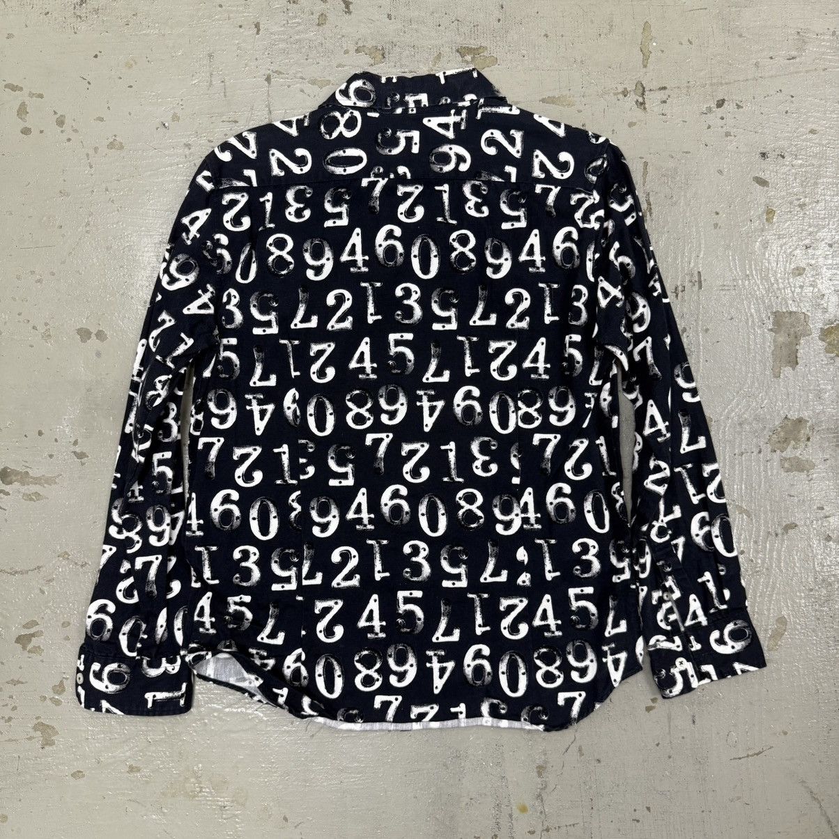 Japanese Brand Garcon Wave Homme Deux Margiela Style Number Button Up Shirt Size US M / EU 48-50 / 2 - 6 Thumbnail