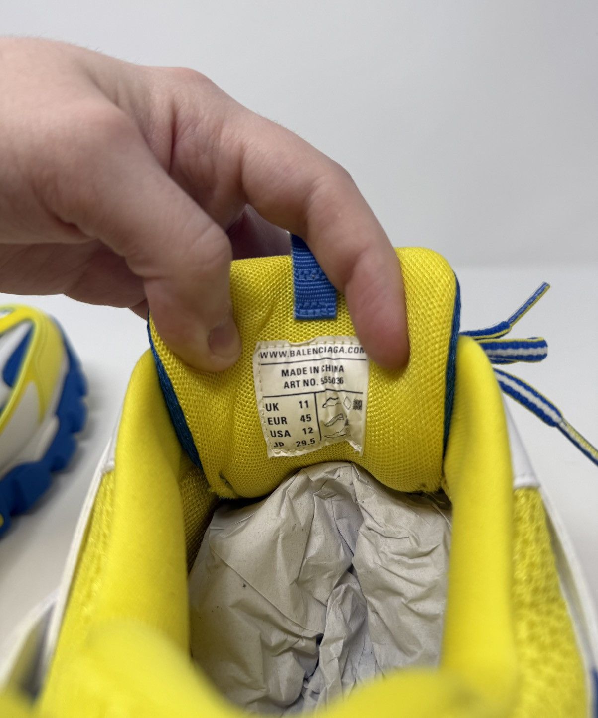 Balenciaga Balenciaga Track LED Sneaker Yellow/Blue Size US 12 / EU 45 - 7 Thumbnail