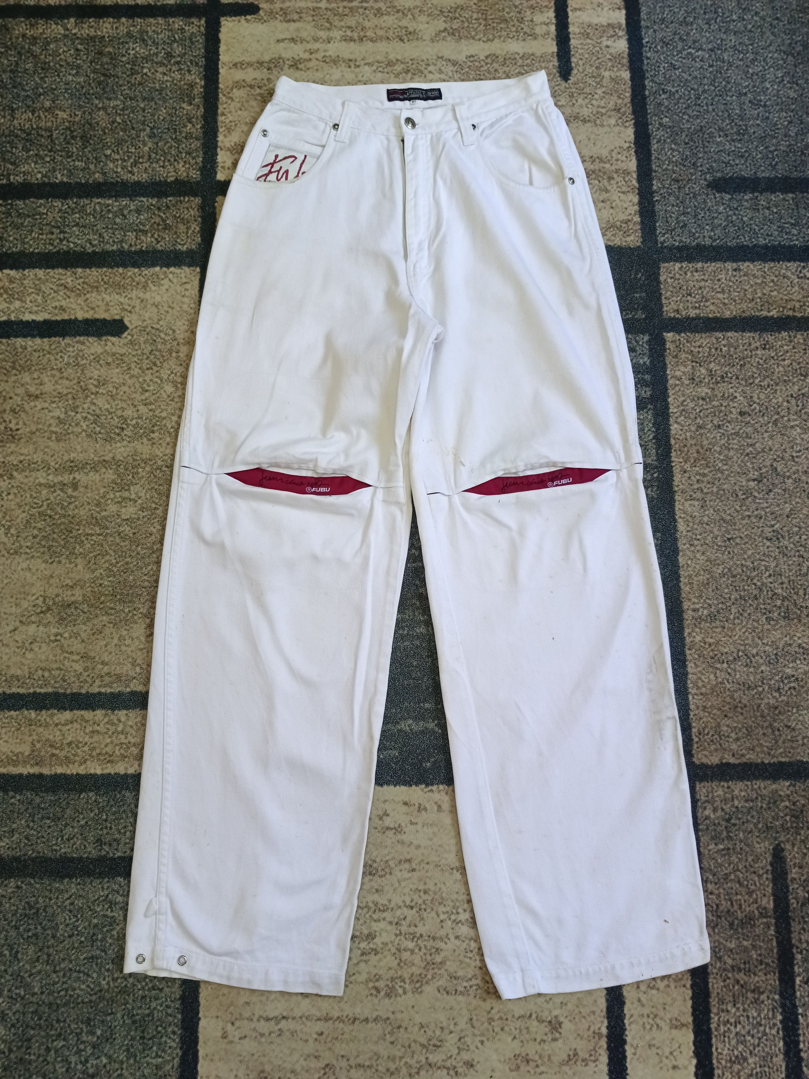 Fubu × Vintage TRENDING WIDE PANTS BAGGY🔥FUBU SICK DENIM PANTS Size US 27 - 2 Thumbnail