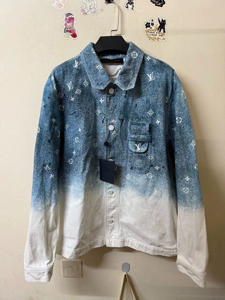 Louis Vuitton Louis Vuitton Star gradient logo denim shirt jacket Size US XL / EU 56 / 4 - 1 Thumbnail