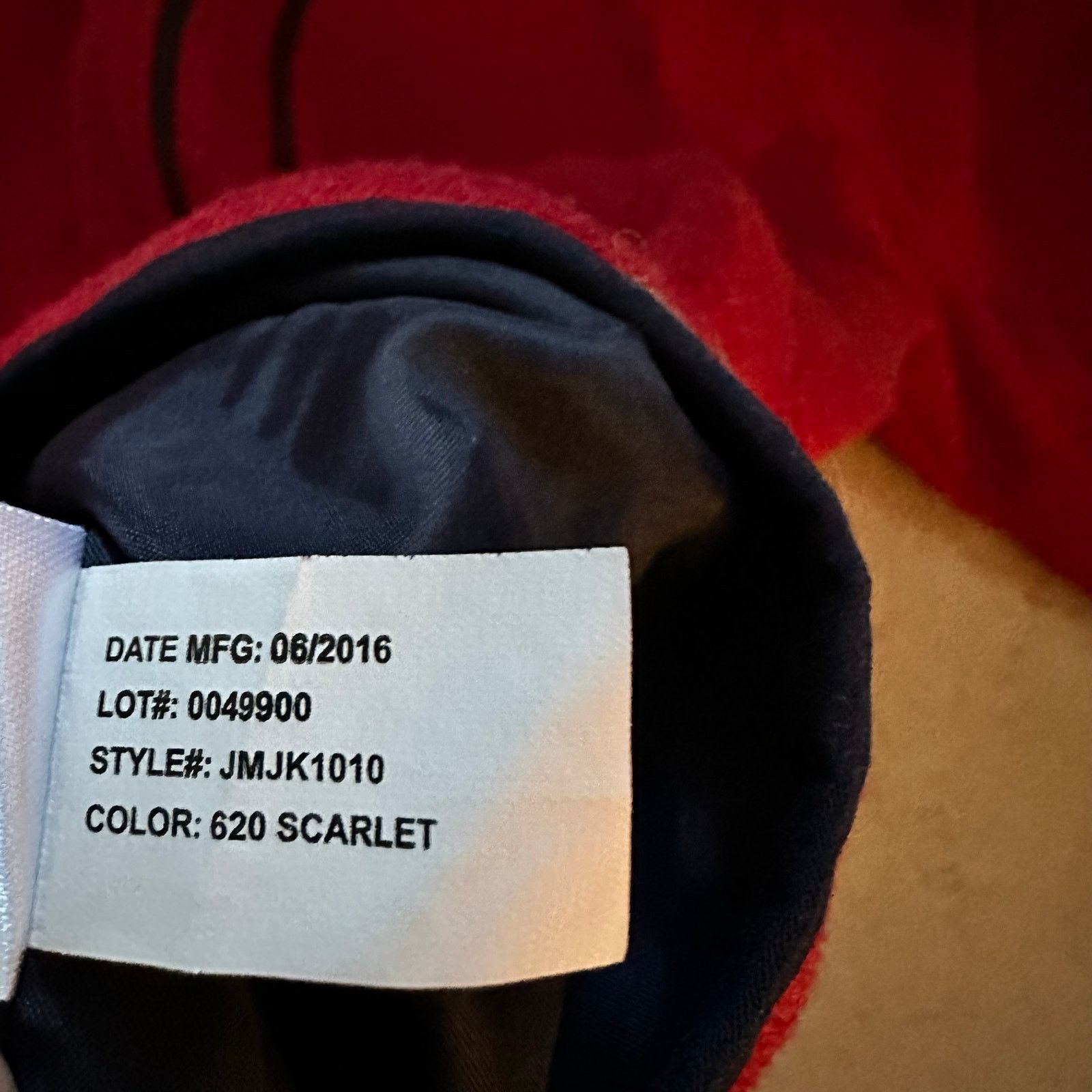 johnnie-O Johnnie-O XL Jacket Red Coastal Fleece Lined Zip Pockets Size US XL / EU 56 / 4 - 9 Thumbnail