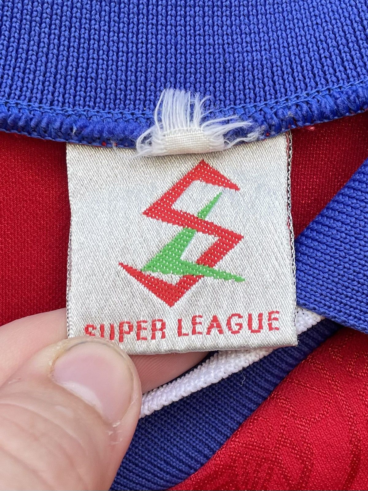 Vintage SUPER LEAGUE CHESTERFIELD FC SOCCER FOOTBALL JERSEY Size US XL / EU 56 / 4 - 2 Thumbnail