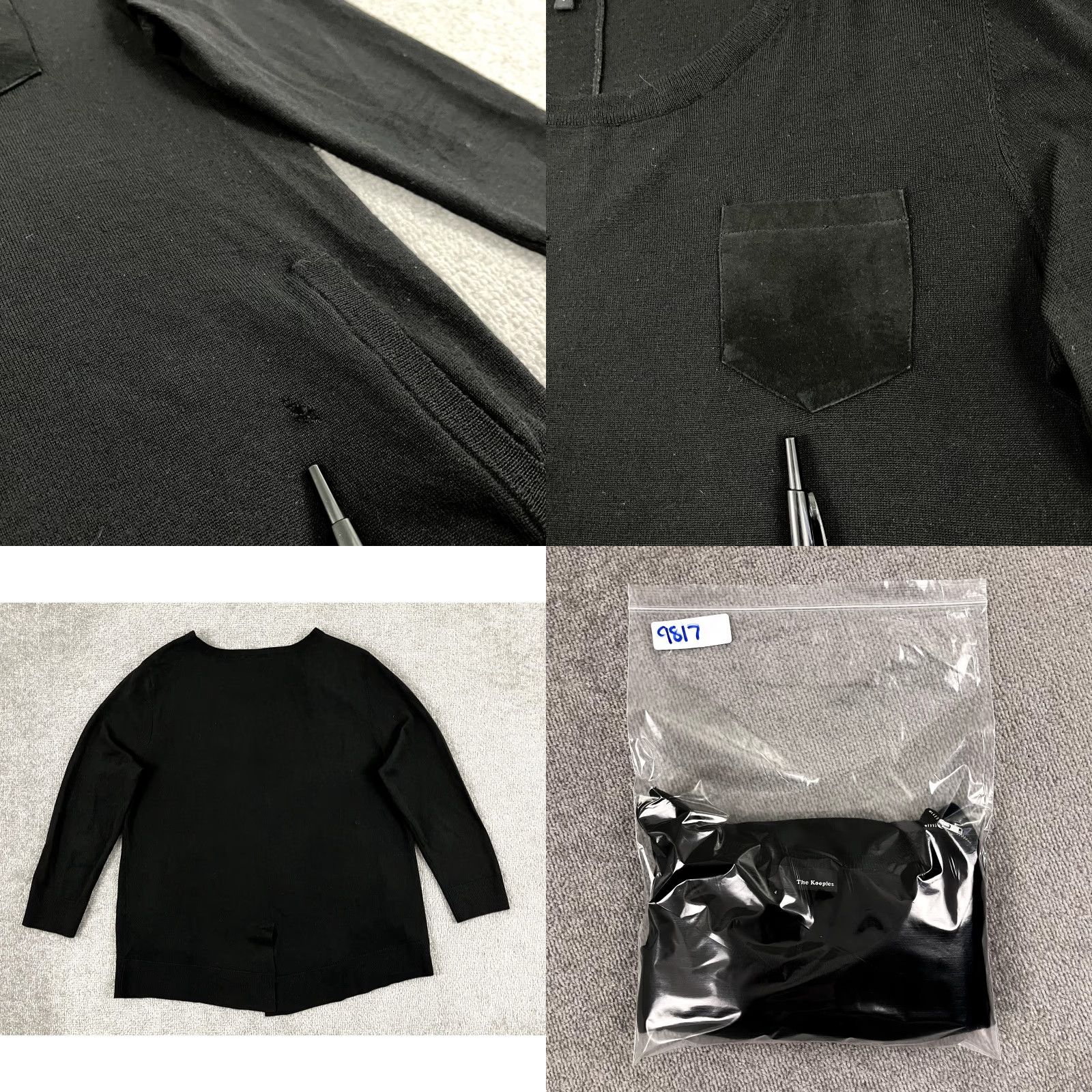 The Kooples THE KOOPLES Shirt Womens Size 4 Wool Zip Shoulder Long Sweater Pullover Flaws* Size S / US 4 / IT 40 - 8 Thumbnail