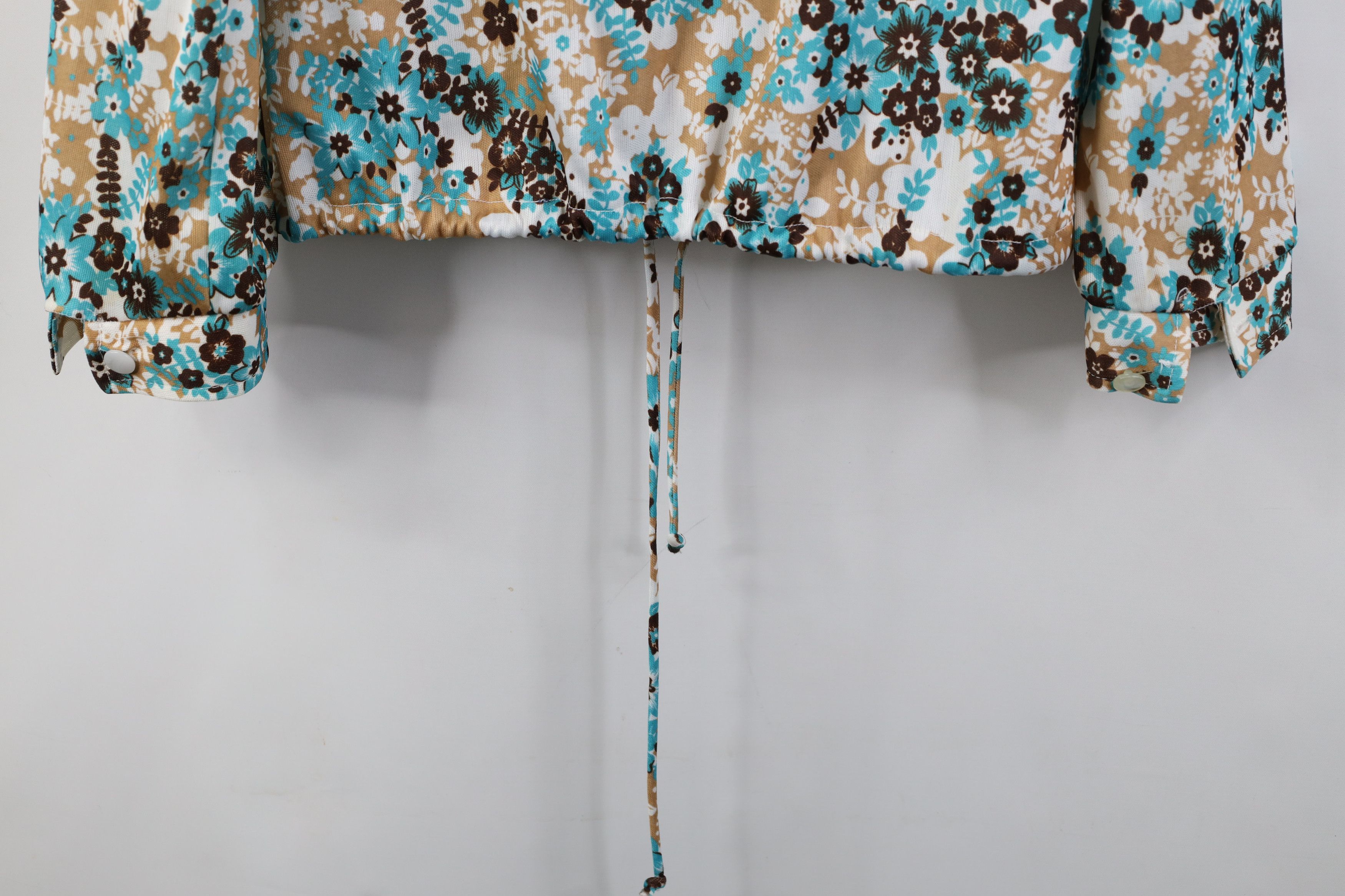 Vintage Vintage 70s Streetwear Boho Chic Flower Turtleneck Shirt Size M / US 6-8 / IT 42-44 - 15 Thumbnail