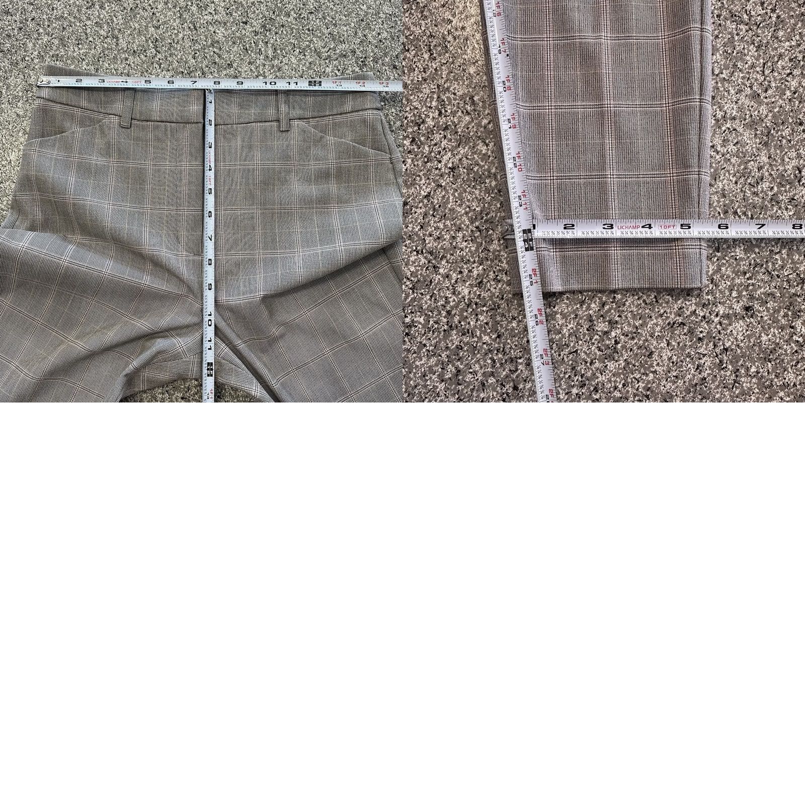 Express Express Editor Pants Womens 4S 29x25 High Rise Skinny Plaid Gray Office Dress Pants Womens Size 27" / US 4 / IT 40 - 8 Thumbnail