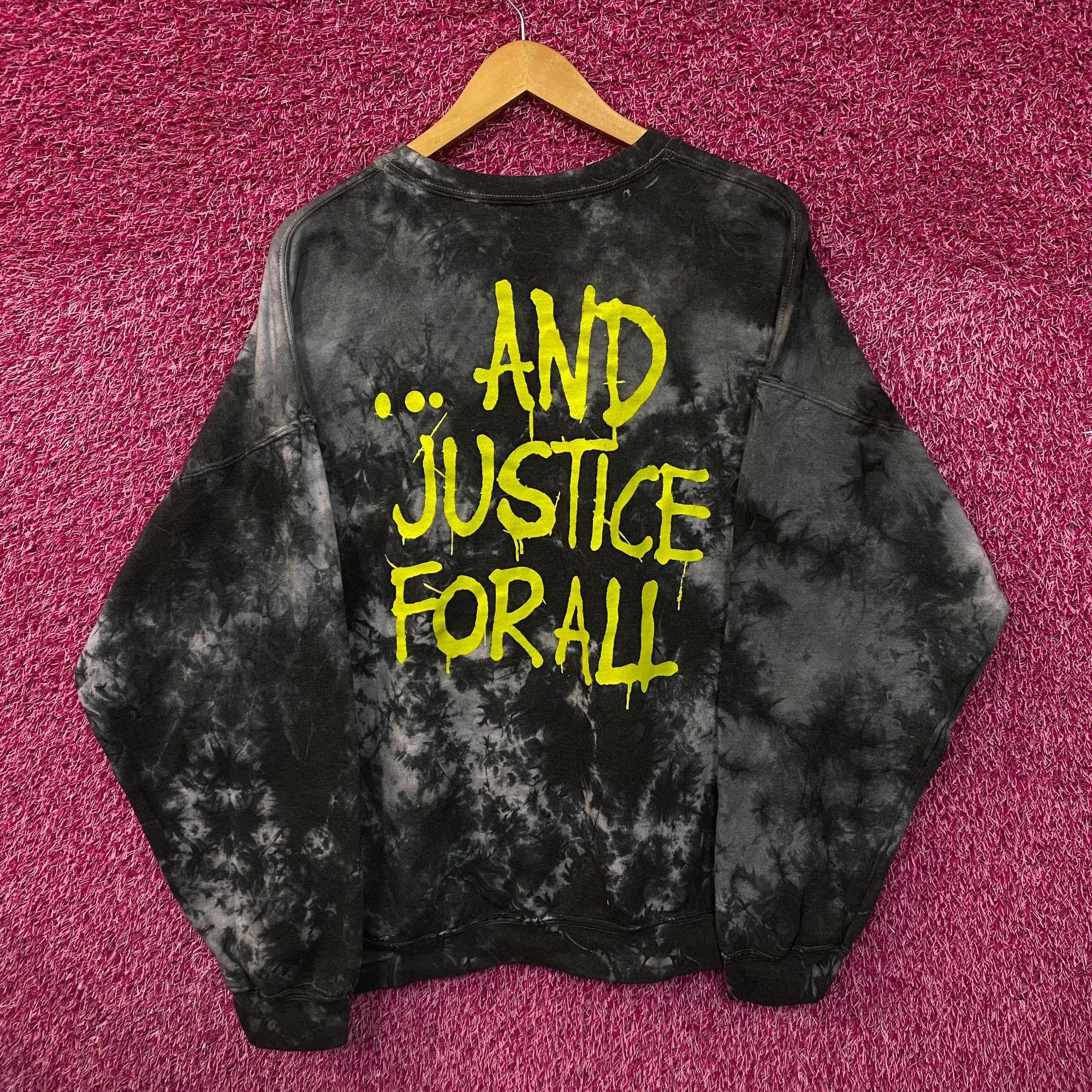 Band Tees × Metallica Metallica And Justice For All Tie Dye Crewneck Sweater S/M Size US M / EU 48-50 / 2 - 3 Thumbnail