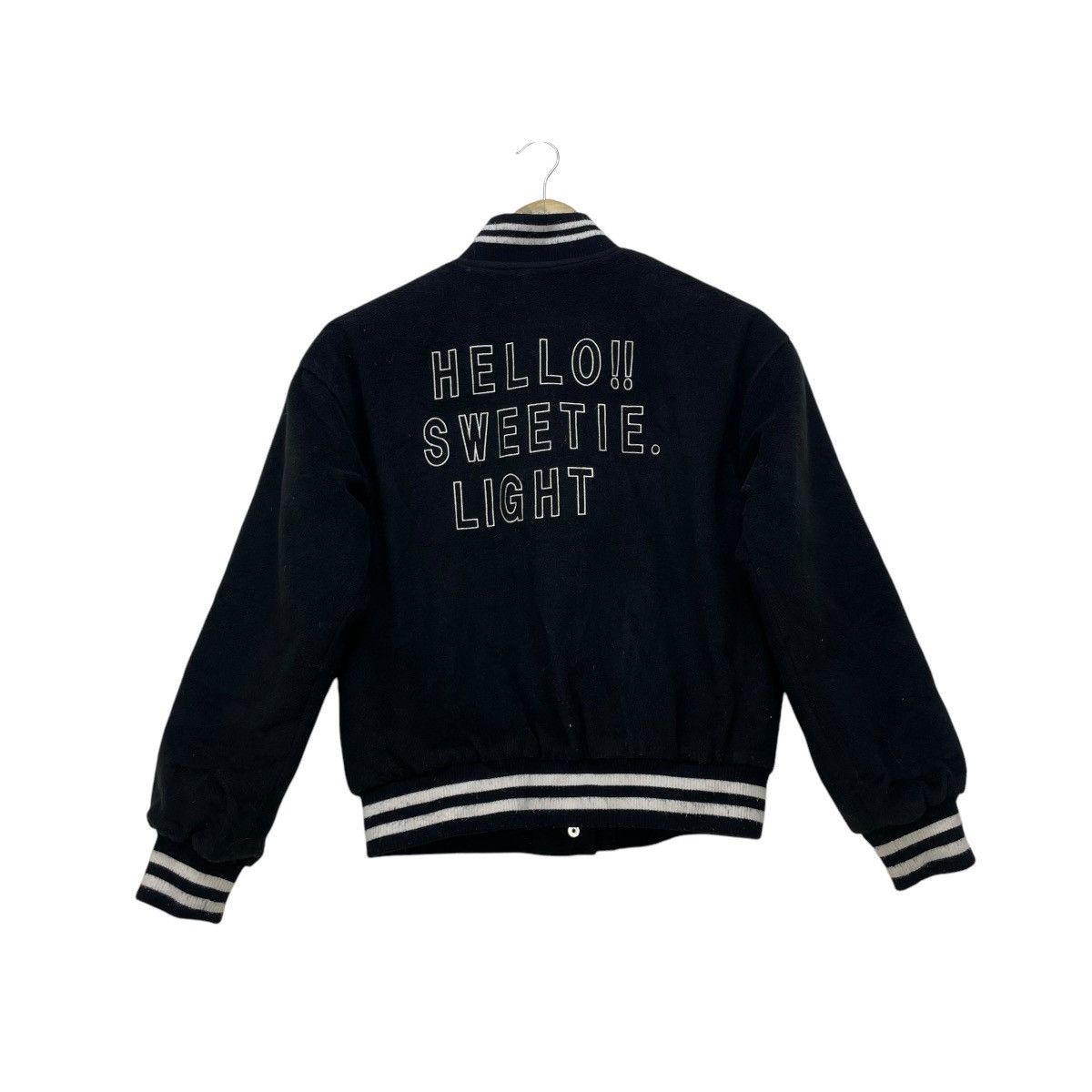 Japanese Brand Pink Latte Big Logo Hello Sweetie Light