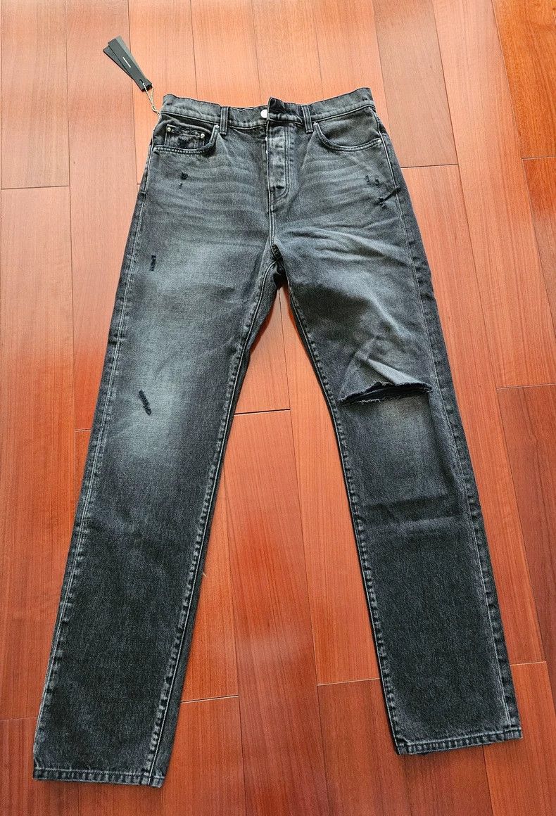Amiri Amiri straight cut knife-slash vintage black denim Size US 32 / EU 48 - 1 Thumbnail