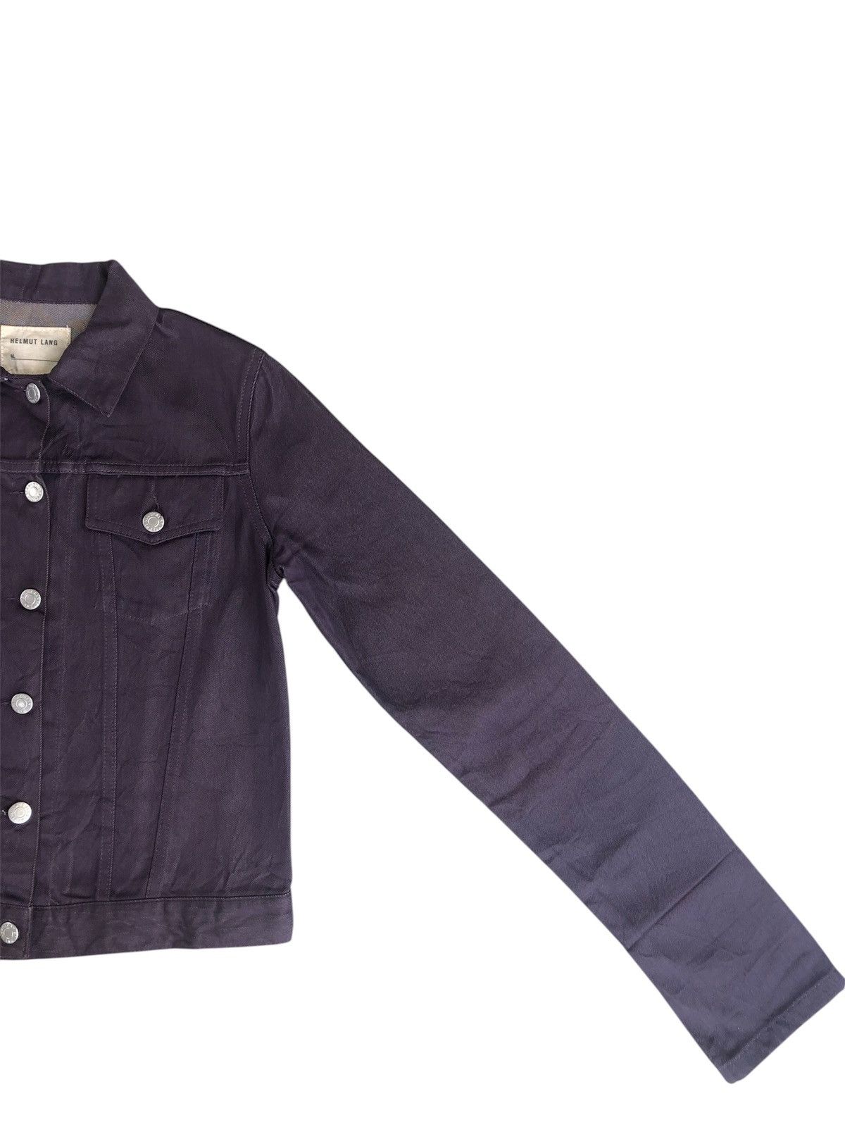 Helmut Lang Helmut Lang Denim Jacket Raw Silk Denim Size US XXS / EU 40 - 4 Thumbnail