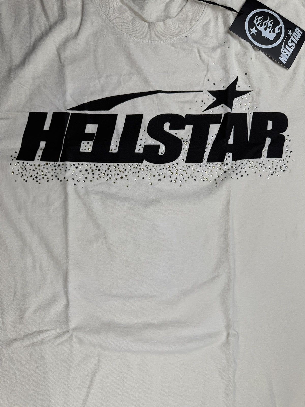 が*る様 【海外限定】HELLSTAR Logo Rhinestone Snap Buy Hellstar men rhinestone t-shirt for $370 online on SV77