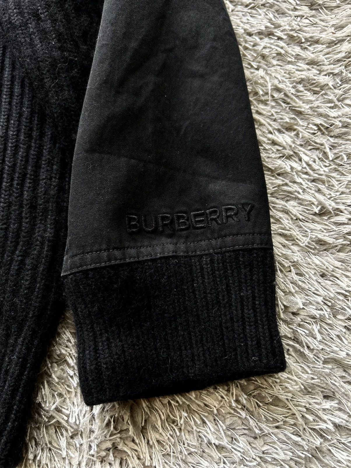 Burberry 💥GRAIL💥 BURBERRY CONTRAST PANEL RIB KNIT WOOL SWEATER Size US L / EU 52-54 / 3 - 8 Thumbnail