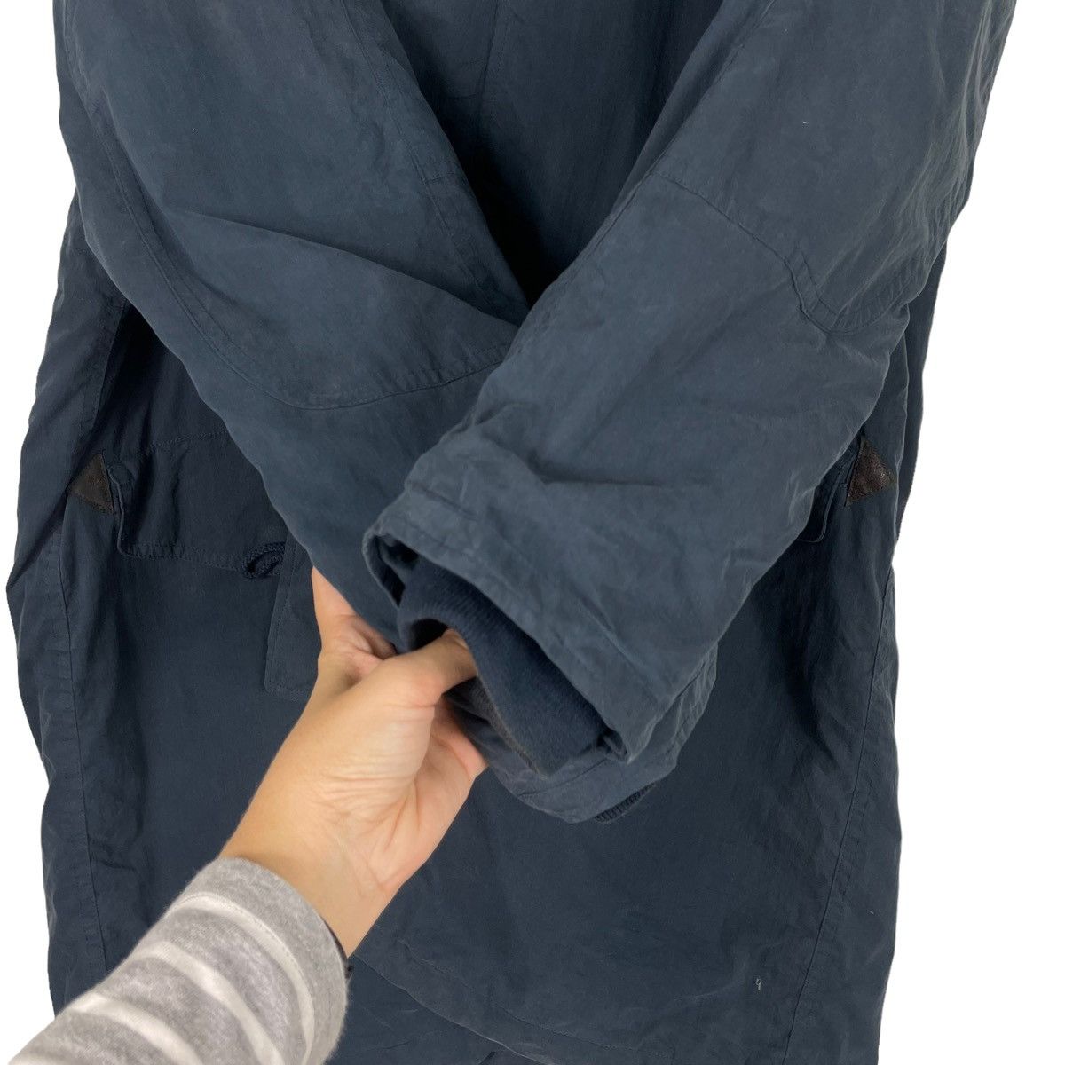 Quiksilver 💥QUIKSILVER NAVY BLUE HOODIE PARKA JACKET Size US L / EU 52-54 / 3 - 10 Thumbnail