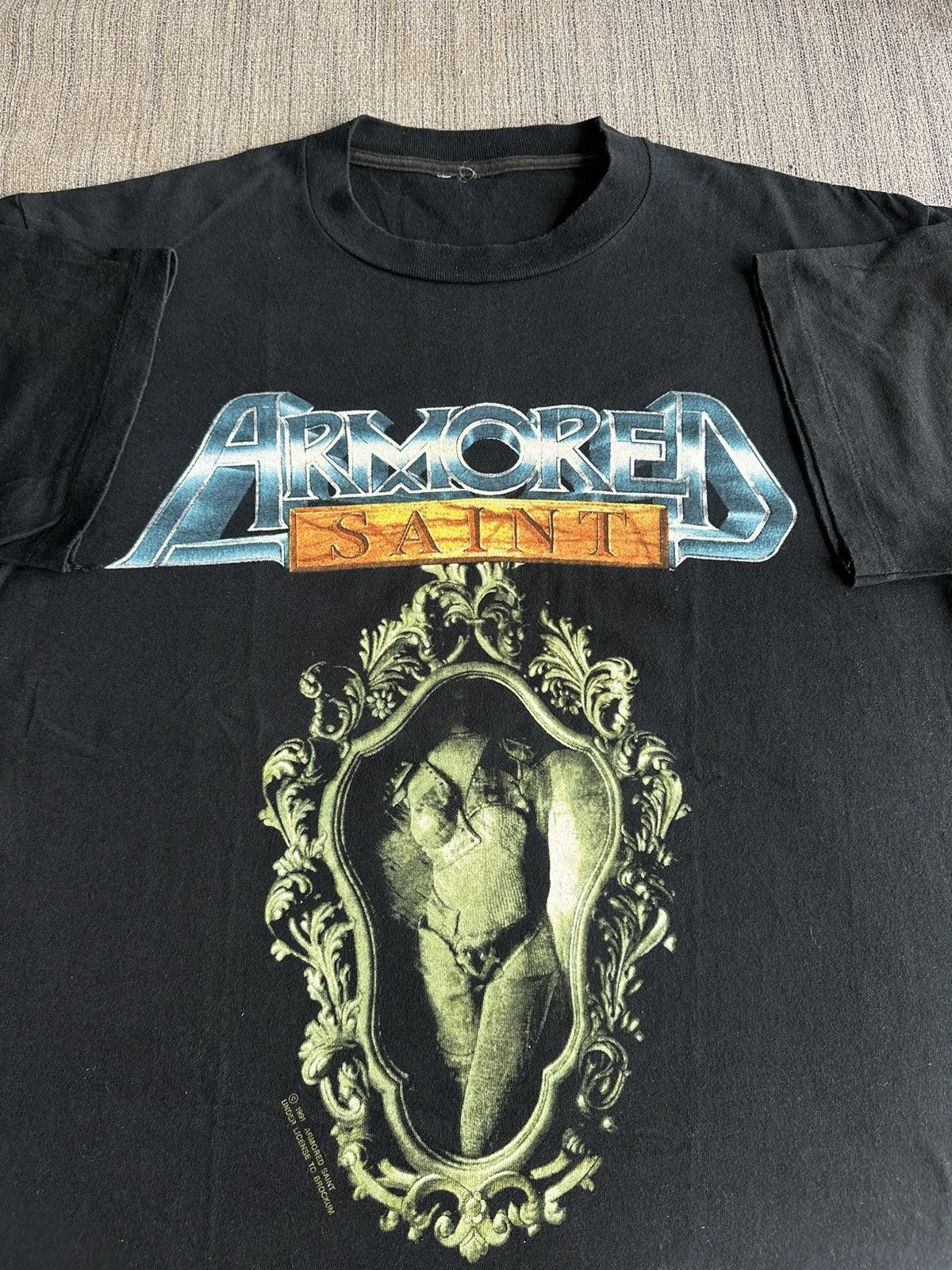 Band Tees Vintage 90’s Armored Saint Symbol of Salvation Band Rock Size US L / EU 52-54 / 3 - 1 Thumbnail