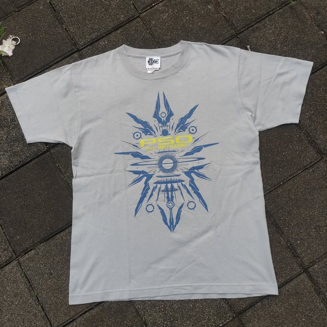Anime Phantasy Star Online 15th Anniversary 2015 Game Tee Size US L / EU 52-54 / 3 - 1 Thumbnail