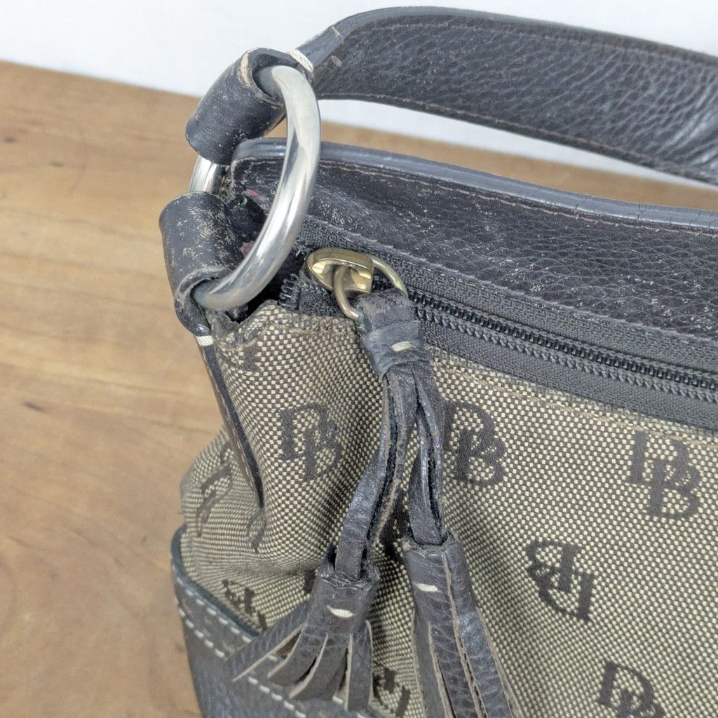 Dooney & Bourke Dooney & Bourke Signature Leather & Canvas Shoulder Bag Size ONE SIZE - 10 Thumbnail