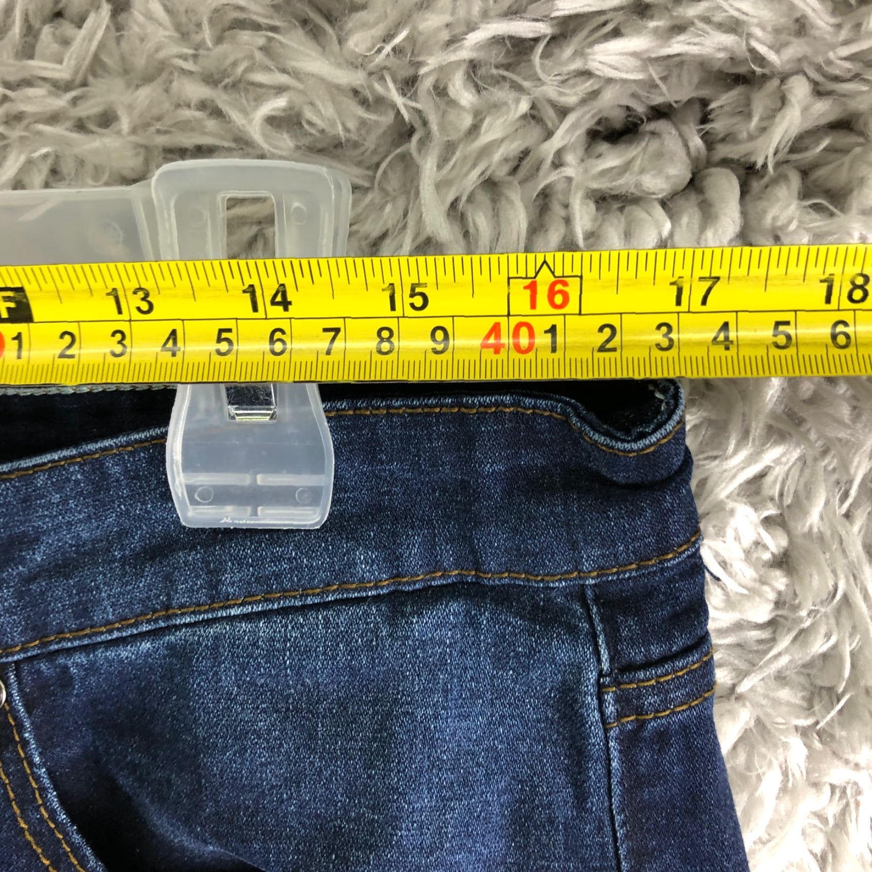 Denime T&C Denim Jeans Mens 34x32 Dark Wash Mid Rise Slim Straight Leg Blue Denim Size US 34 / EU 50 - 2 Thumbnail