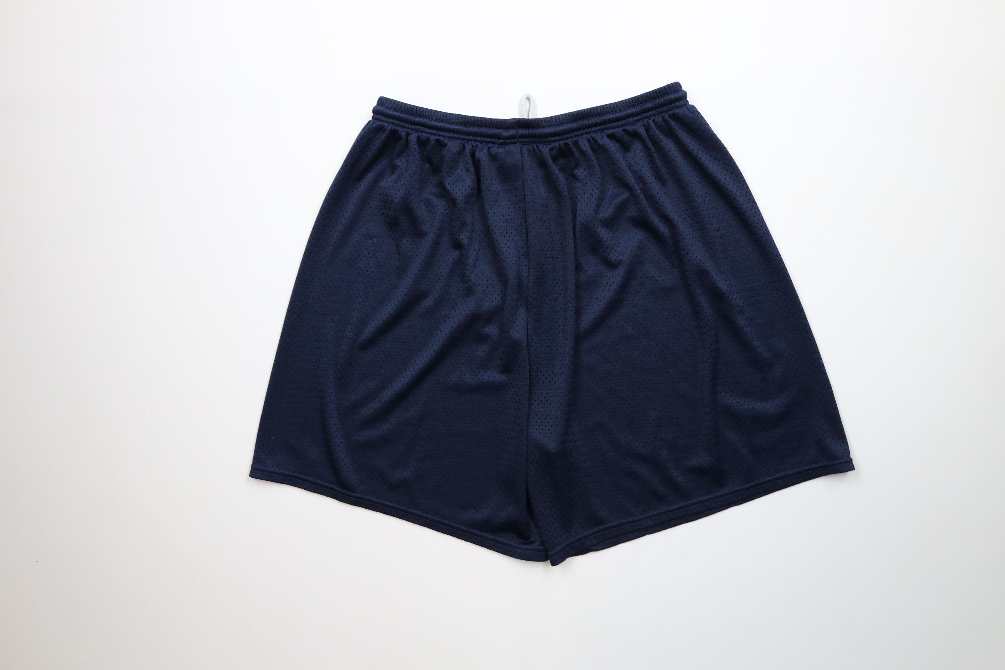 Nike × Vintage Vintage 90s Y2K Nike Mini Swoosh Above Knee Shorts Blue Size US 36 / EU 52 - 8 Thumbnail