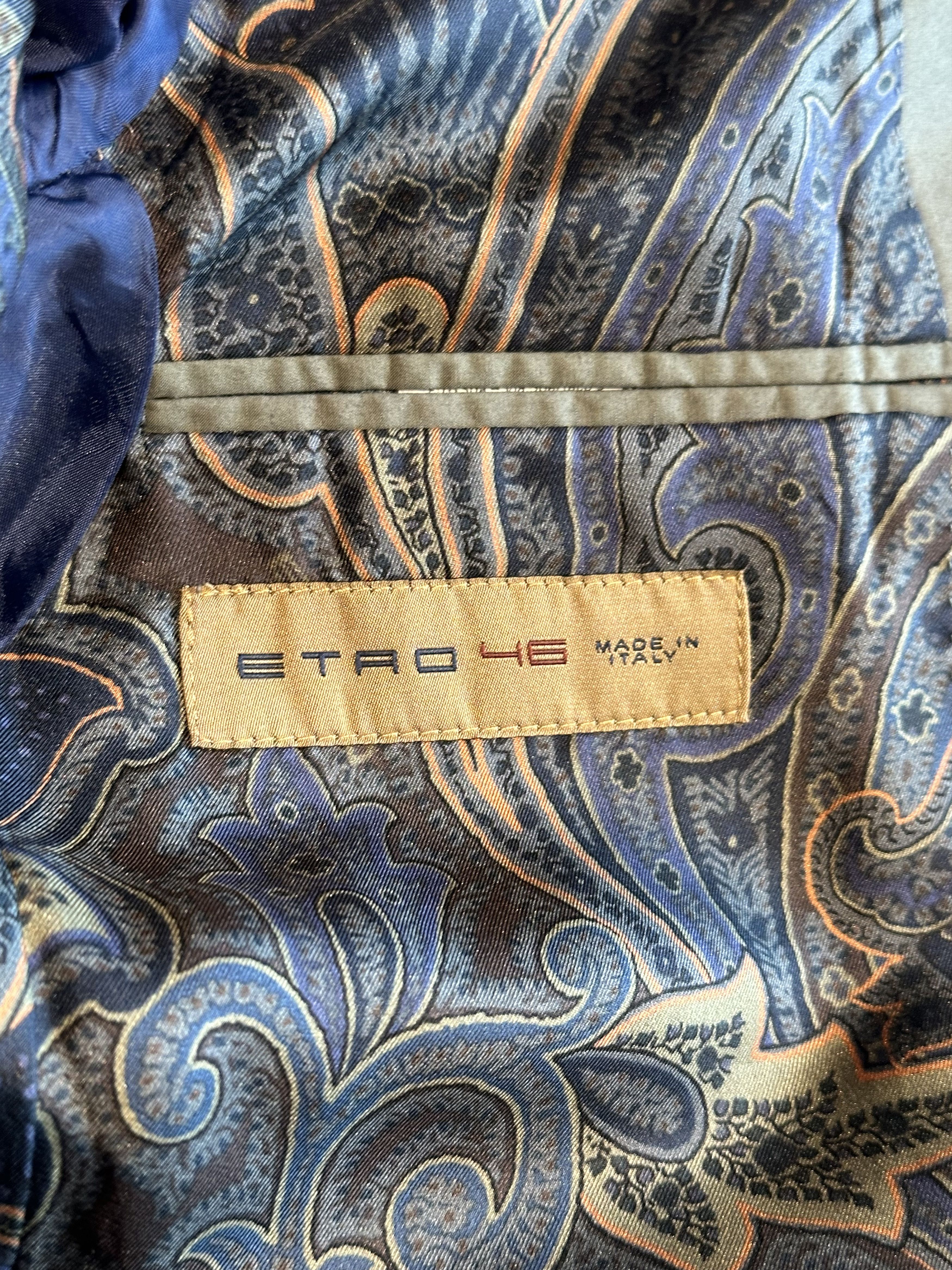 Etro Grey Blazer Jacket (lite and fitted) Size 46R - 2 Thumbnail