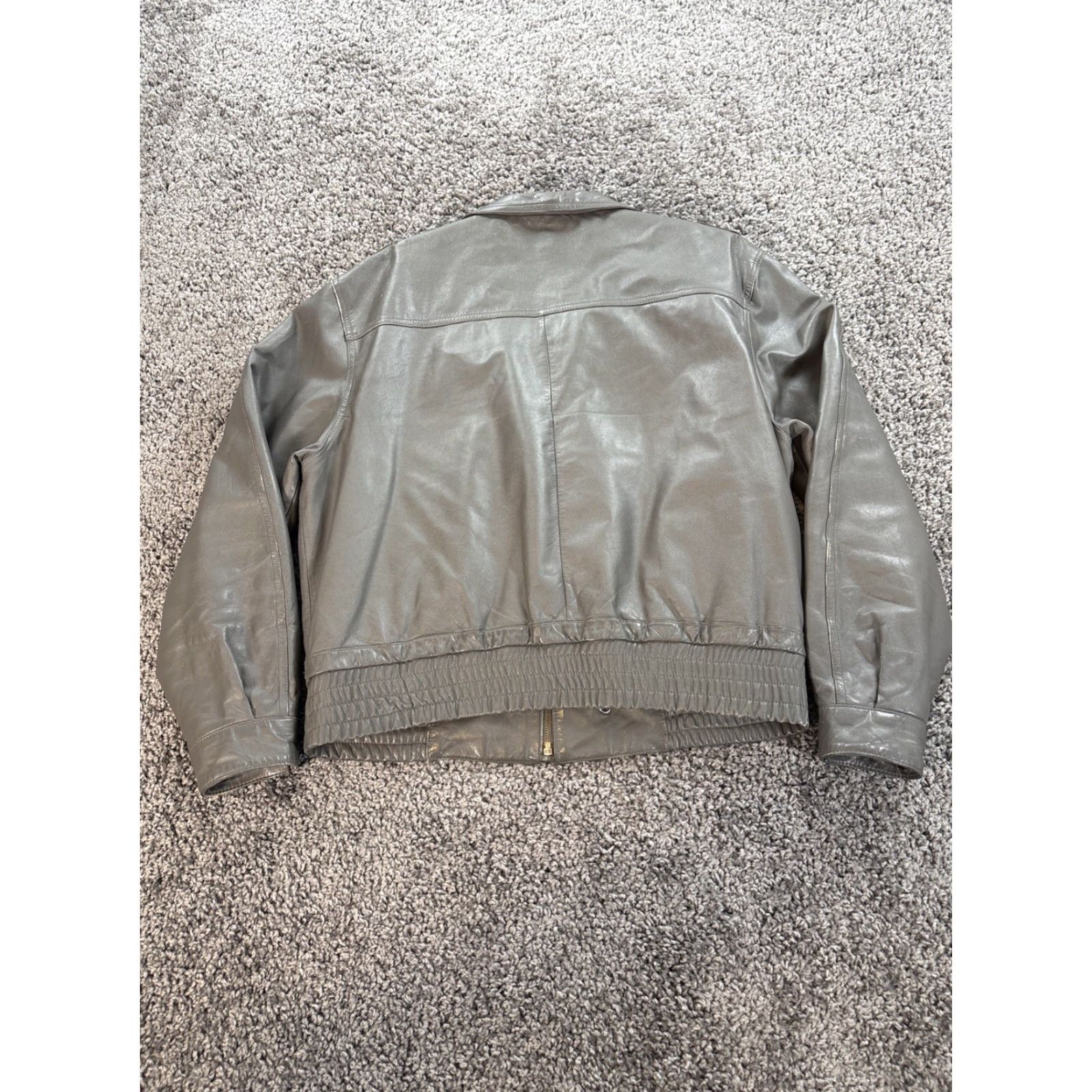 Orage VINTAGE Rage Bomber Jacket Men's M Black 90s Retro Leather Jacket Size US M / EU 48-50 / 2 - 5 Thumbnail