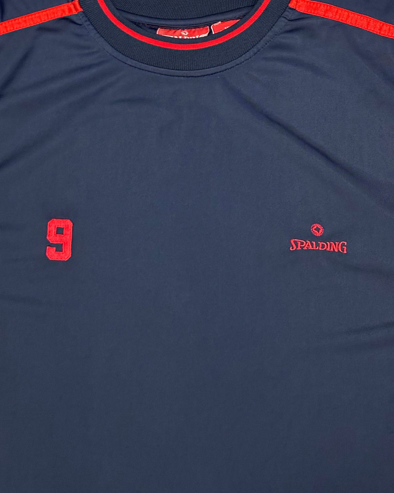 Spalding Vintage Spalding #9 Men's Navy Blue Jersey T-Shirt - Large Size US L / EU 52-54 / 3 - 3 Thumbnail