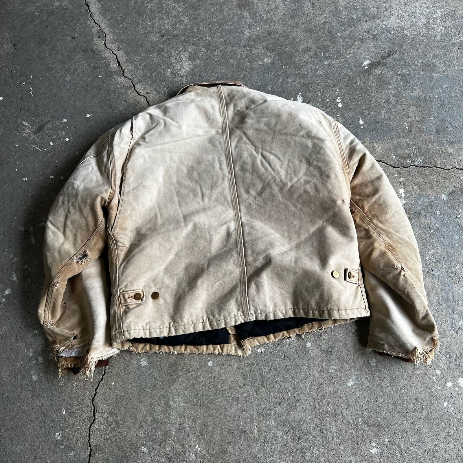 Carhartt × Vintage Carhartt faded brown thrashed arctic work wear jacket Size US L / EU 52-54 / 3 - 5 Thumbnail