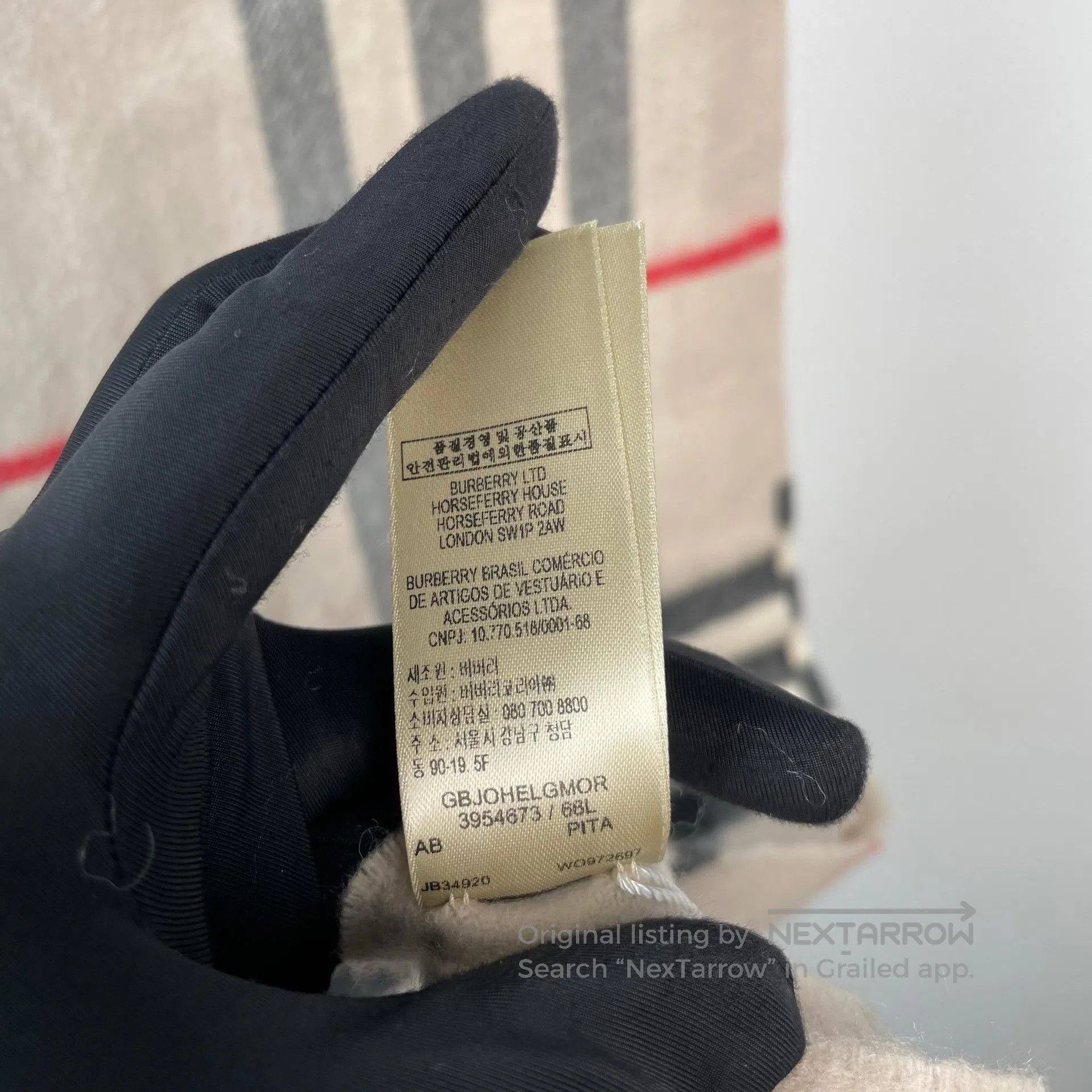 Burberry Burberry Beige Plaid Cashmere Fringe Scarf| Size ONE SIZE - 6 Thumbnail