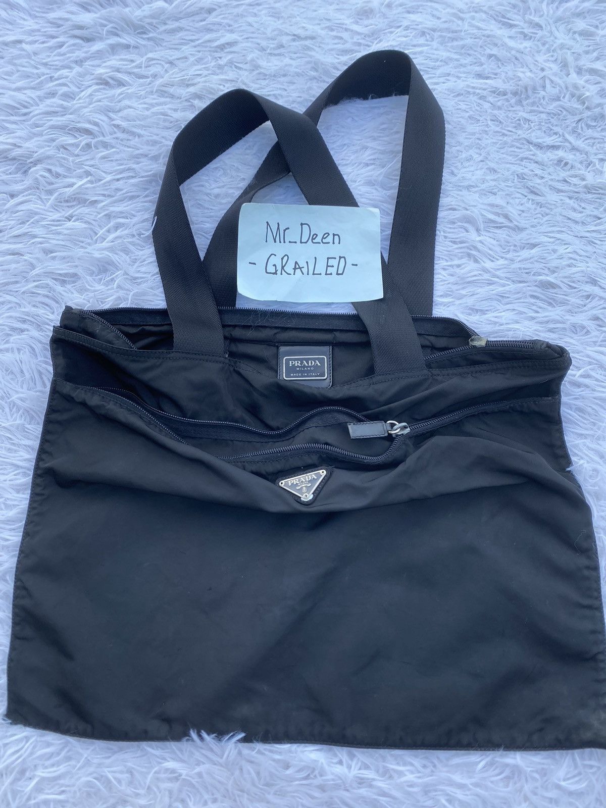 Prada Rare Vintage Prada Nylon Tote Bag Size ONE SIZE - 1 Thumbnail