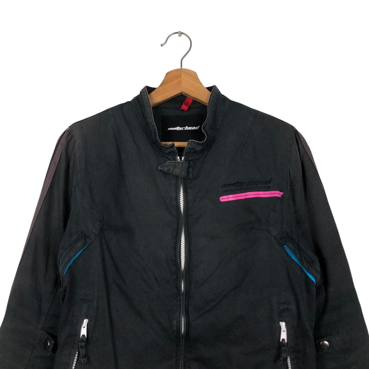 Japanese Brand 🔥VINTAGE BIKER RACING JACKET MOTOR HEAD RICH BLACK KADOYA Size US M / EU 48-50 / 2 - 5 Thumbnail