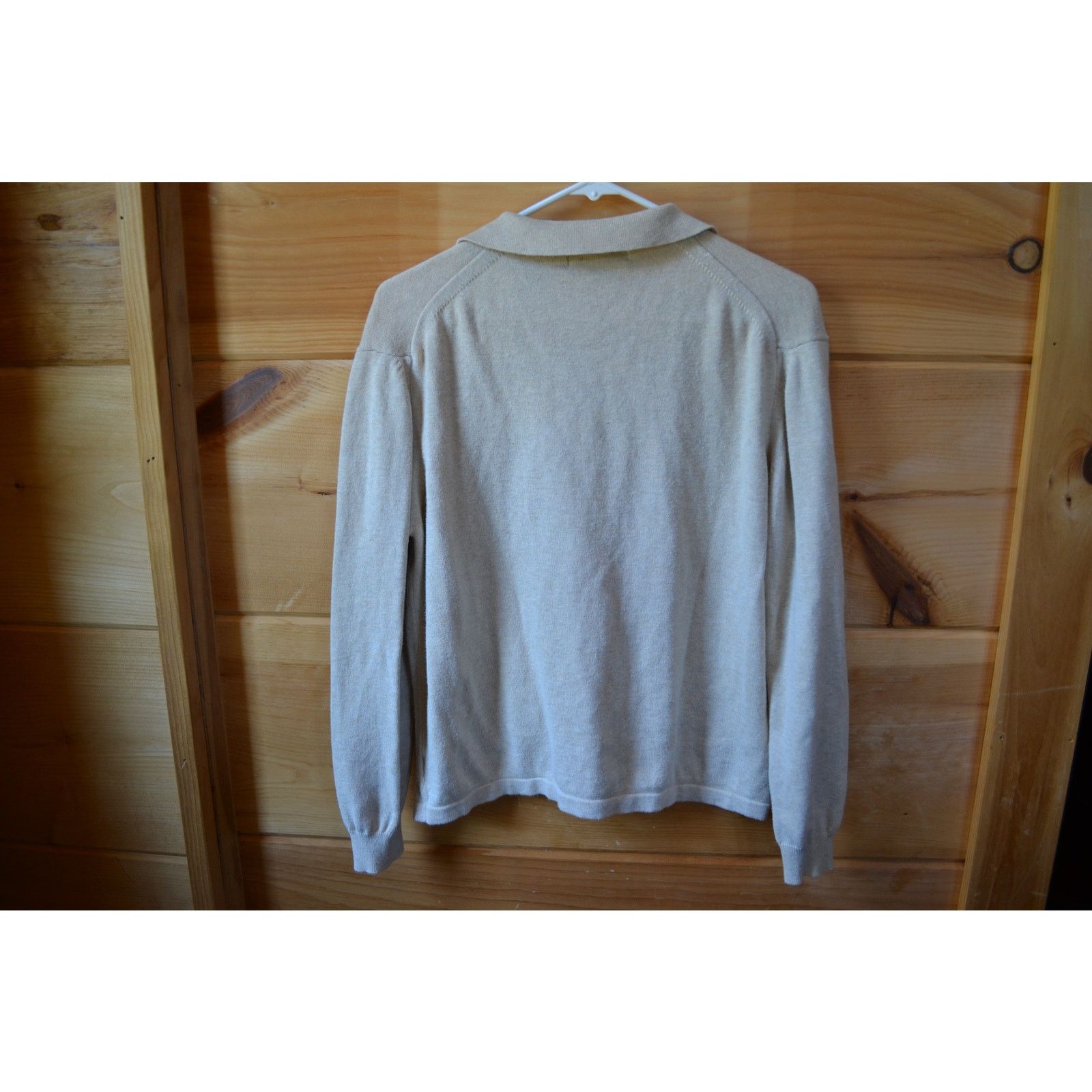 Eddie Bauer Eddie Bauer Vintage 100% Cotton Cream Cardigan Size L Size L / US 10 / IT 46 - 3 Thumbnail