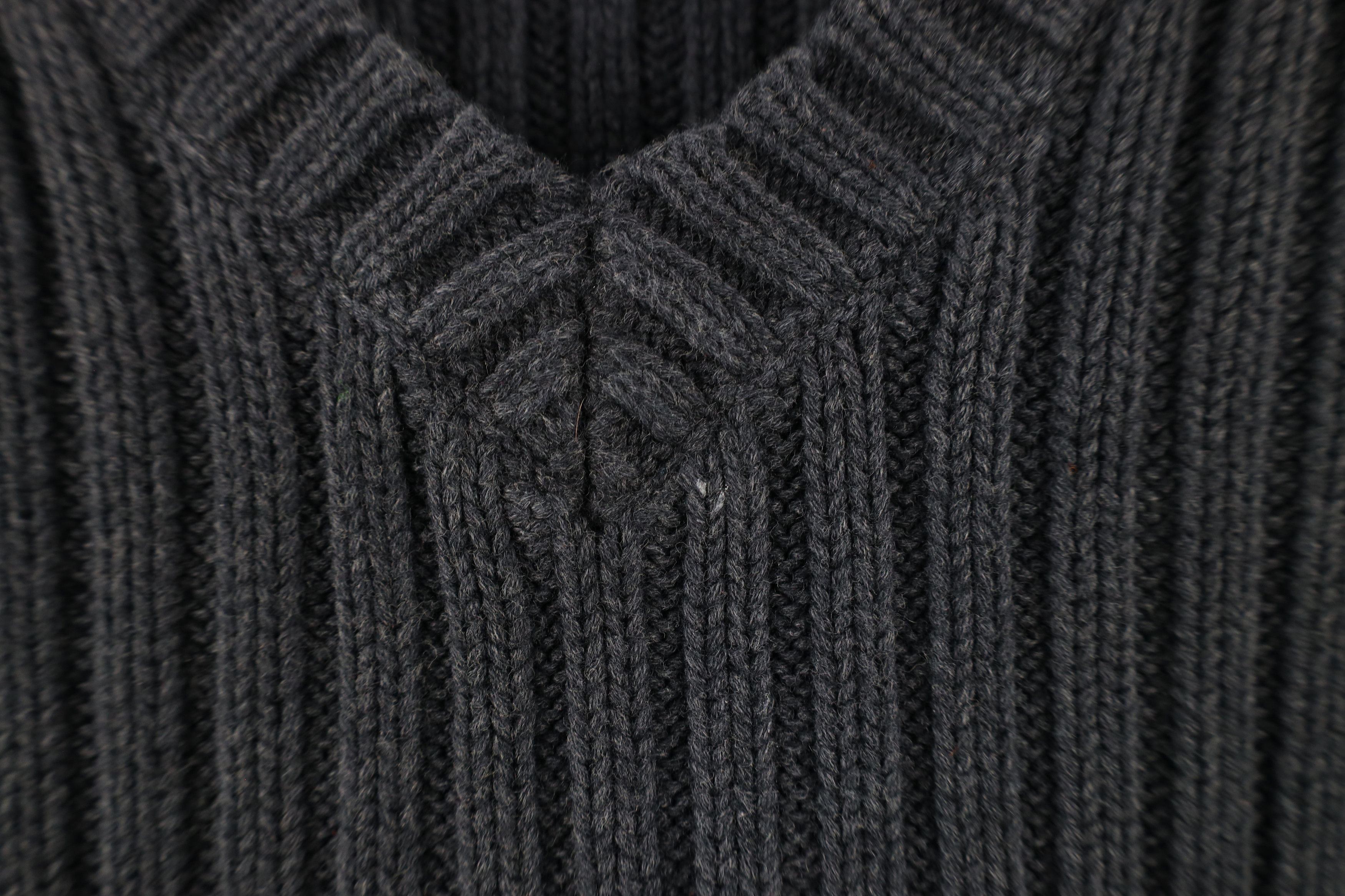 Eddie Bauer × Vintage Vintage 90s Eddie Bauer Heavyweight Ribbed Knit Sweater Blue Size XL / US 12-14 / IT 48-50 - 4 Thumbnail