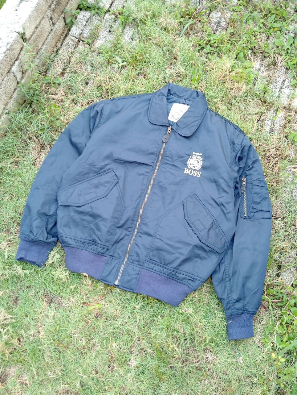 Japanese Brand Vintage BOSS COFFEE Bomber Jacket Size US L / EU 52-54 / 3 - 2 Thumbnail