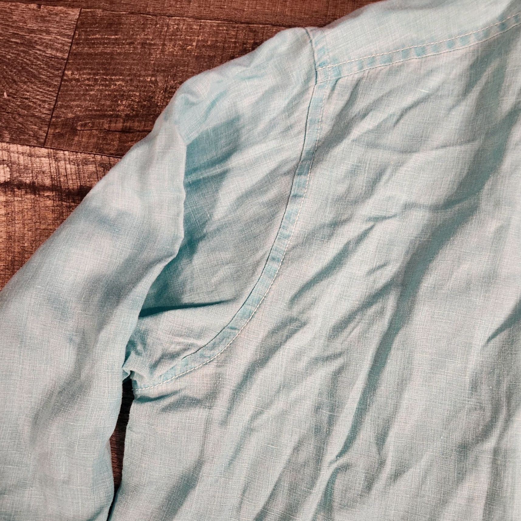 Tommy Bahama Tommy Bahama Shirt 2XL Button-Up Long Sleeve Linen Beach Teal Blue Casual Mens Size US XXL / EU 58 / 5 - 7 Thumbnail