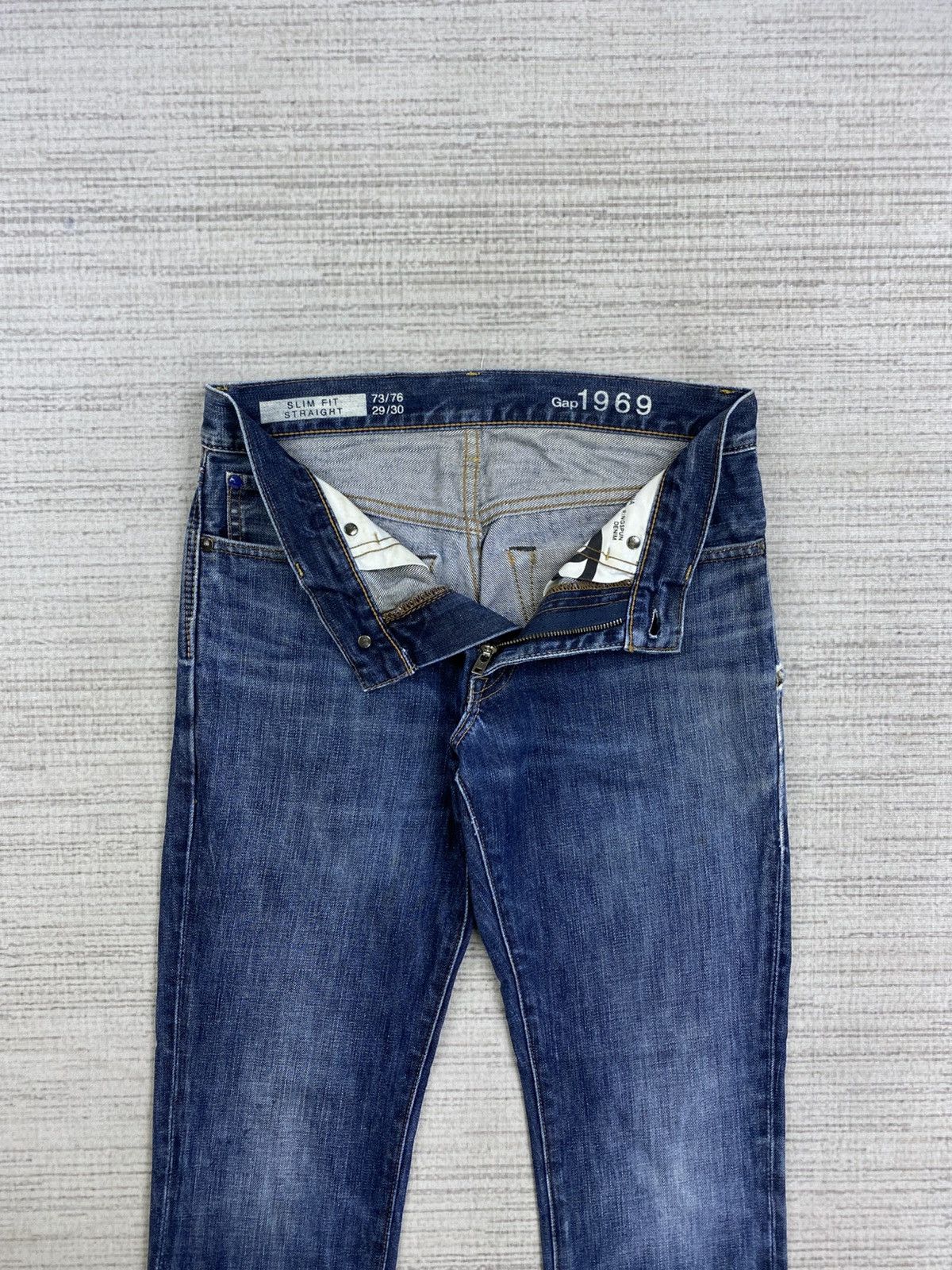 Gap × Japanese Brand × Vintage Vintage Gap 1969 Slim Fit Straight Denim Pants Size US 30 / EU 46 - 9 Thumbnail