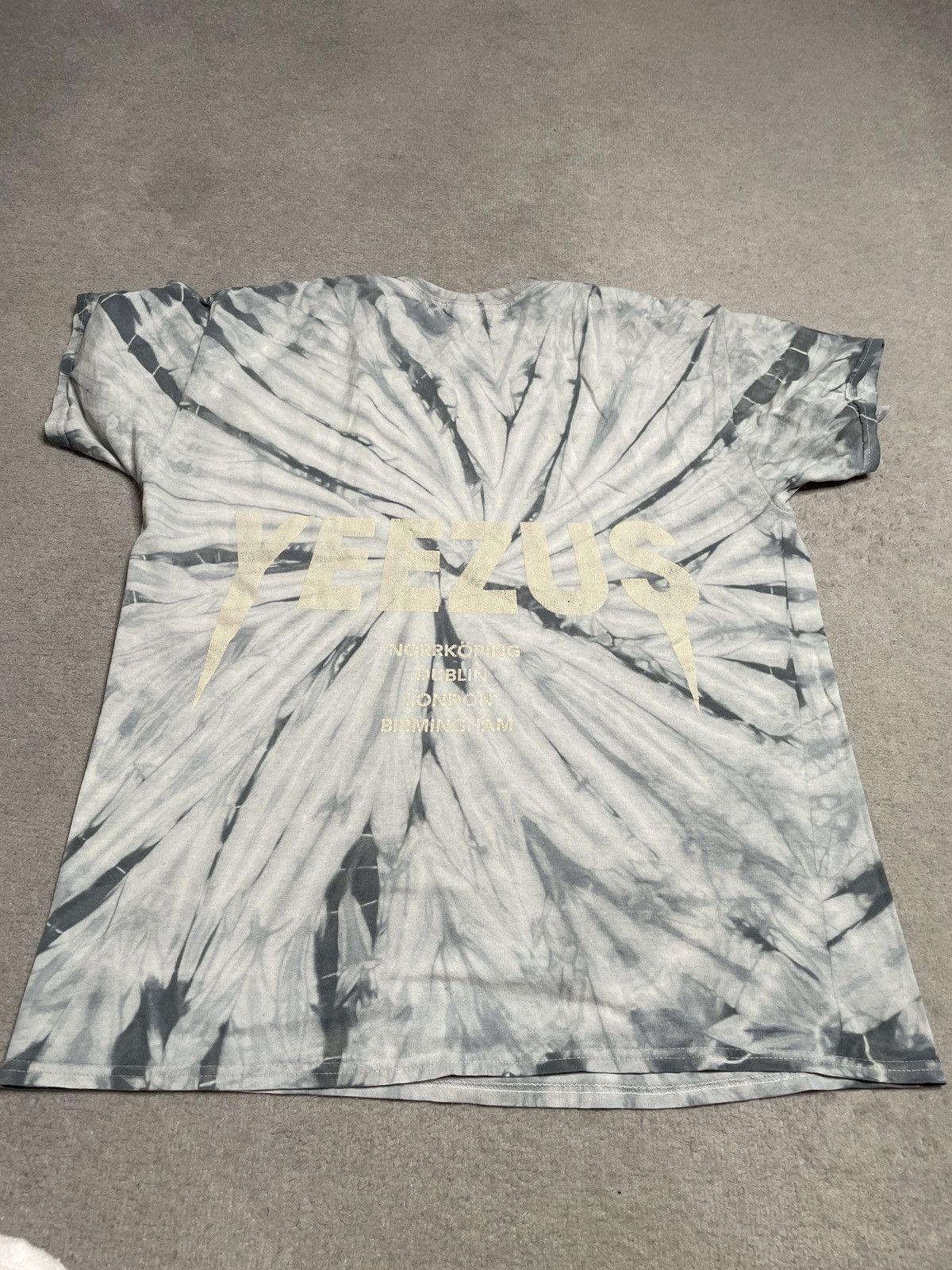 Yeezy Vintage Grey Blue Tie-Dye T-Shirt Tee Kanye West Yeezy Rose Size US L / EU 52-54 / 3 - 8 Thumbnail