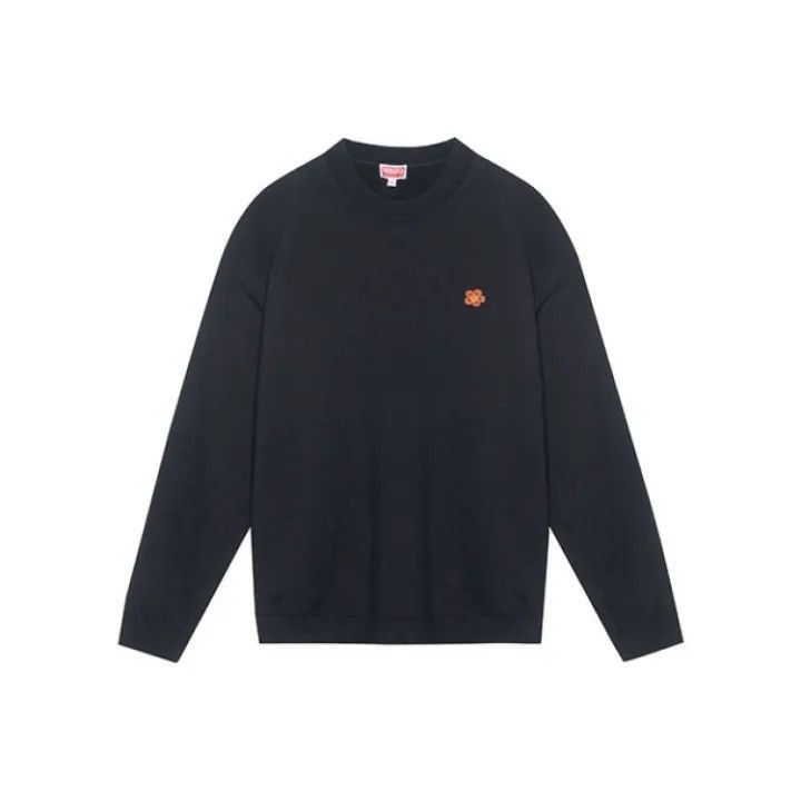 Kenzo Kenzo x Nigo Black Embroidered Flower Sweater -2507 Size US S / EU 44-46 / 1 - 1 Thumbnail