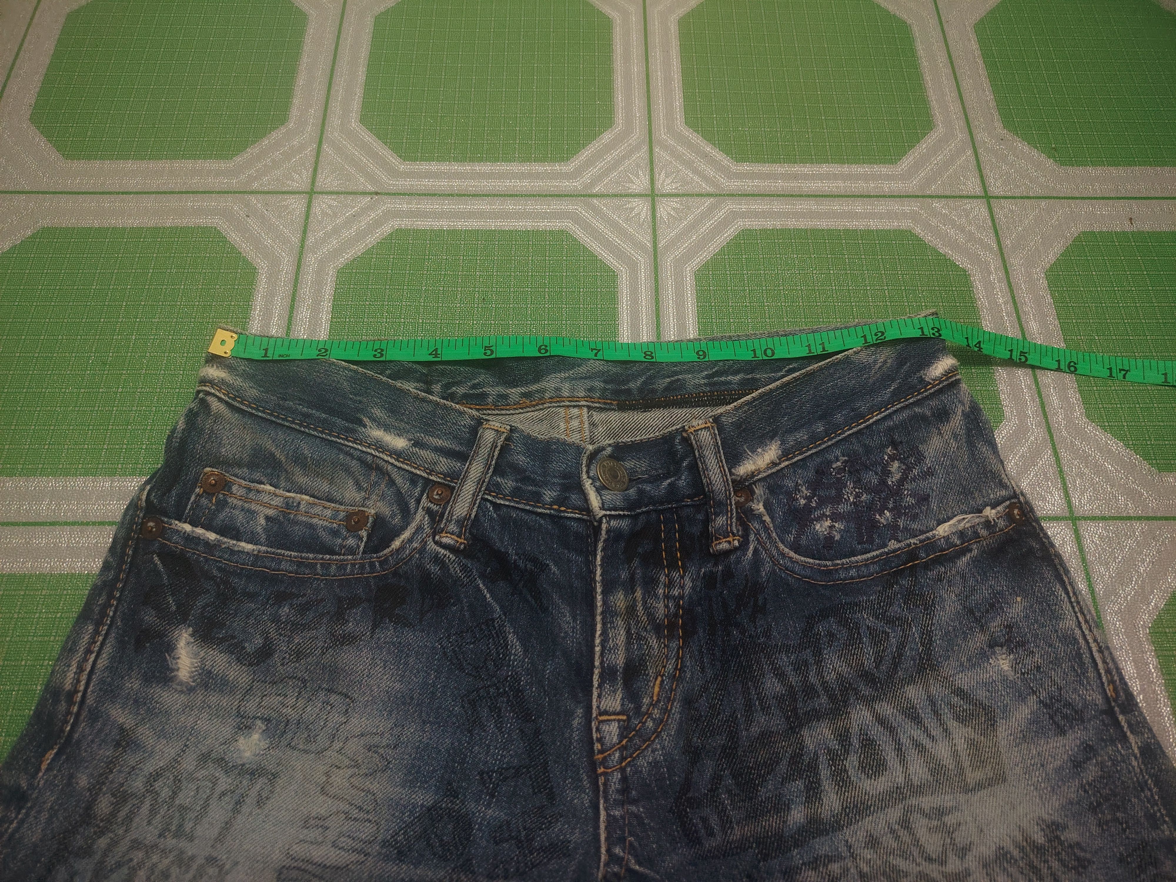 Hysteric Glamour Rare!! Hysteric Glamour skinny jeans Metal Rock Full Printed Size 26" / US 2 / IT 38 - 23 Thumbnail